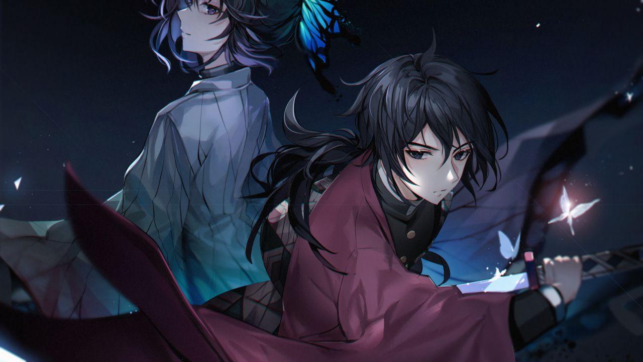1280x720 Giyuu Tomioka and Shinobu Kochou 720P Wallpaper, HD