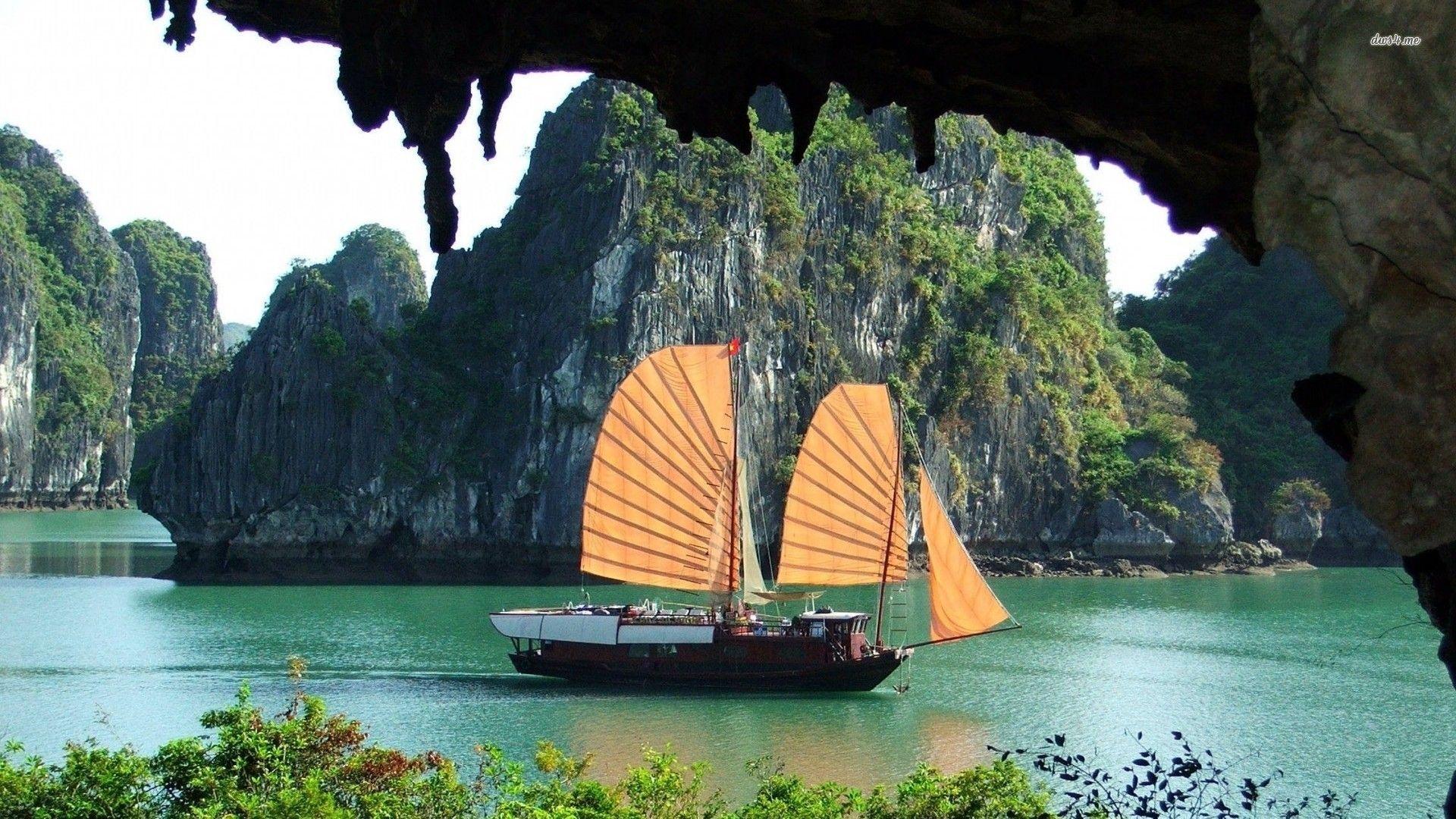 1920x1080 Red Dragon cruise Long Bay wallpaper
