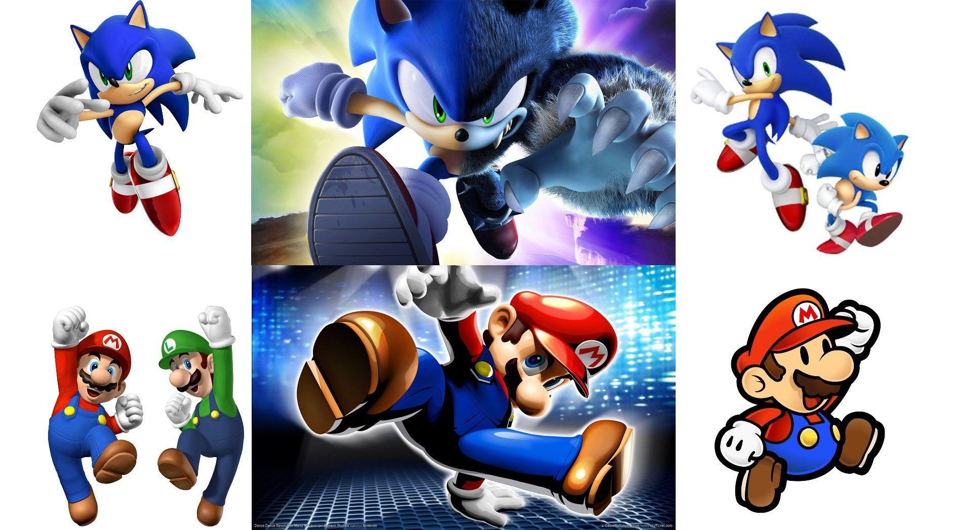 1882x1047 sonic the hedgehog video games super mario luigi paper mario