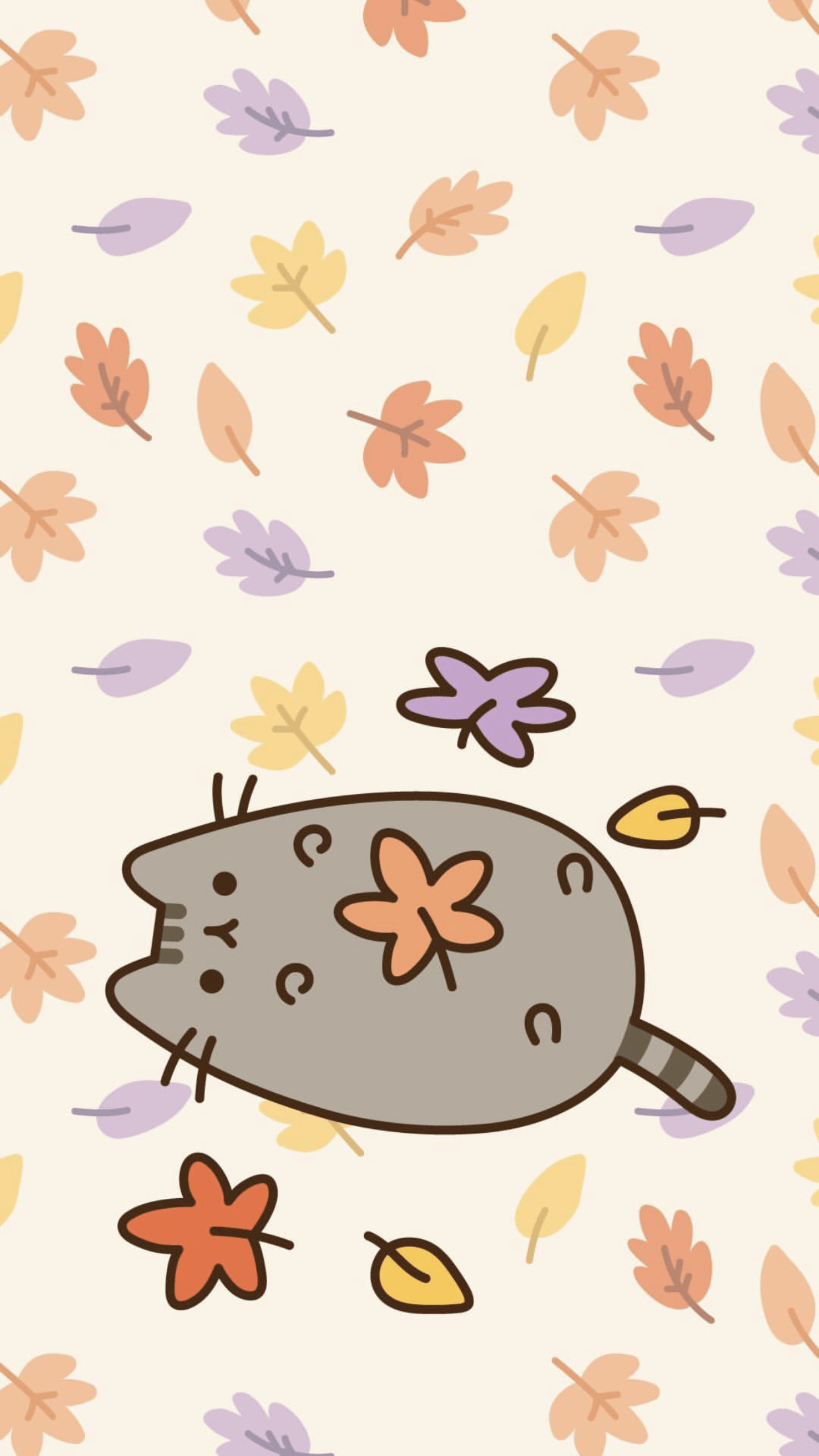 1242x2208 pusheen the cat iphone wallpaper. Cat wallpaper, Fall