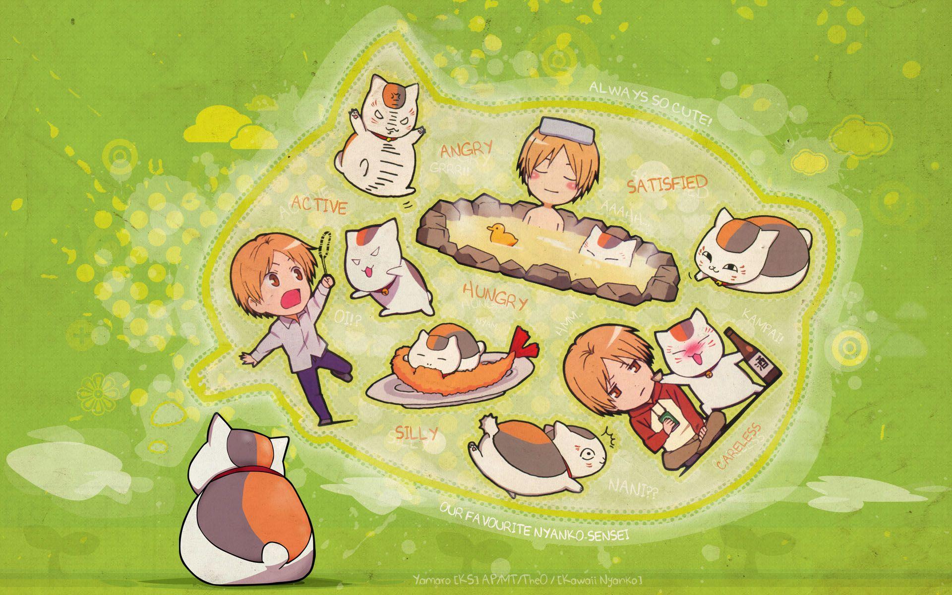 1920x1200 Natsume Yuujinchou Wallpaper: Kawaii Nyanko