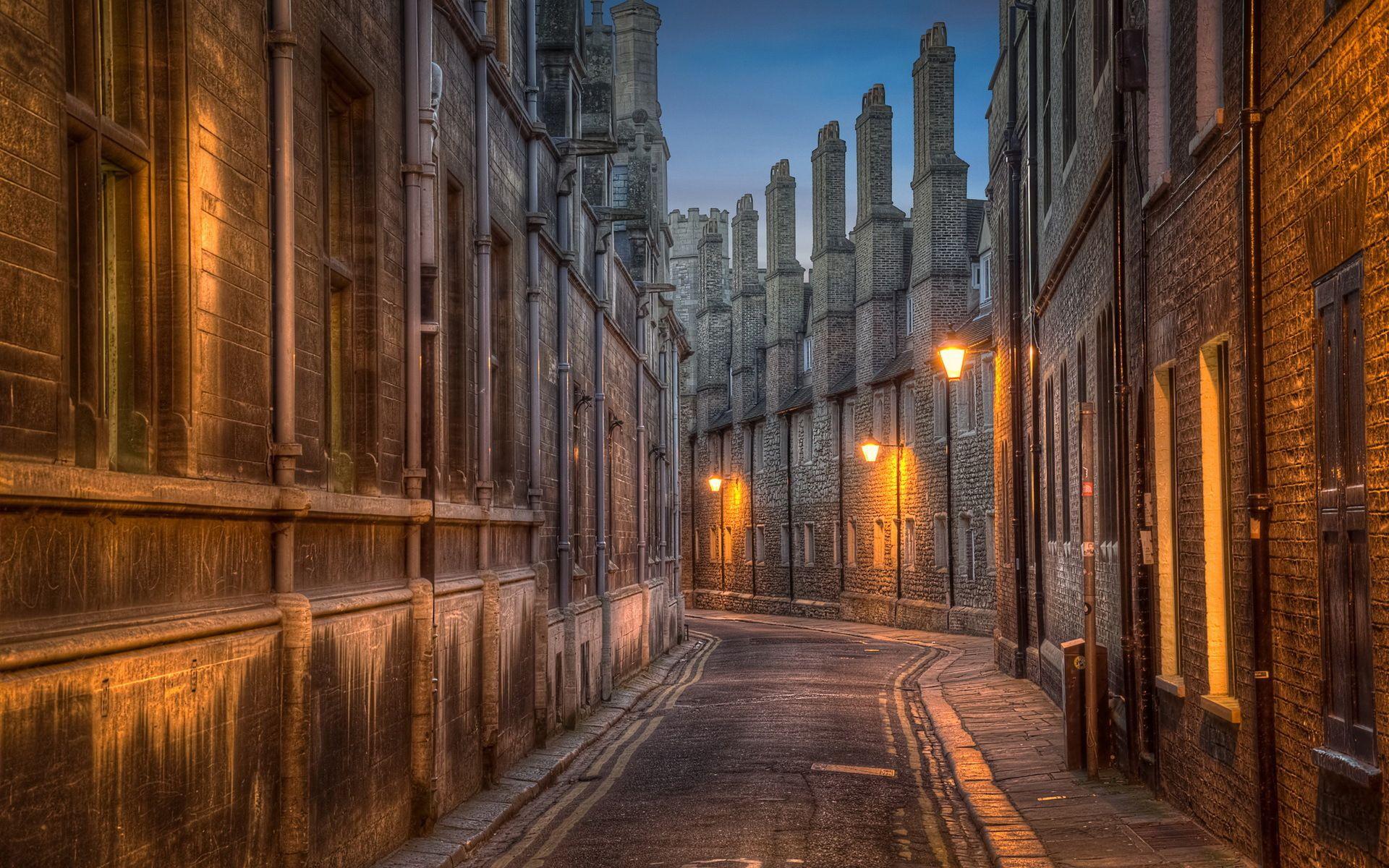 1920x1200 Trinity Lane, street in Cambridge HD Wallpaper. Background