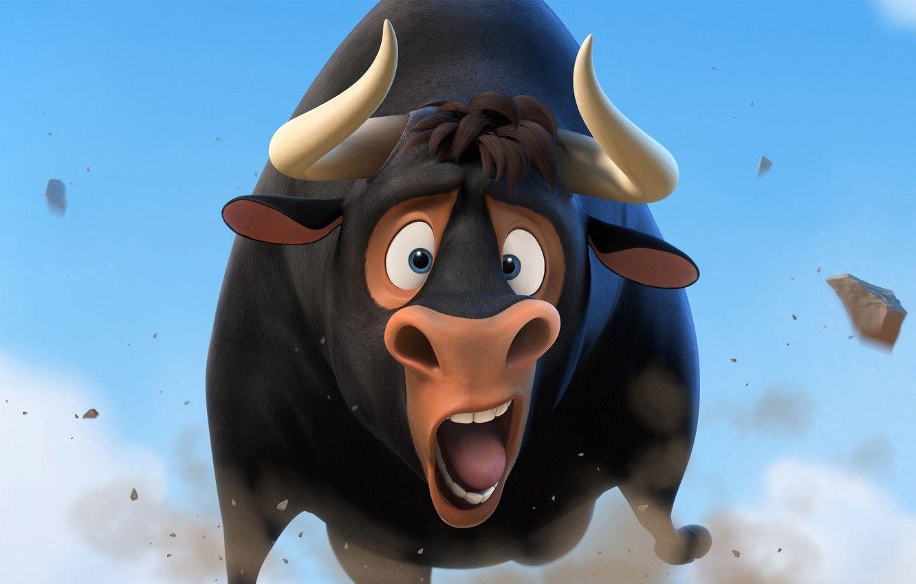 1332x850 Wallpaper bull, animated film, Ferdinand, animated movie