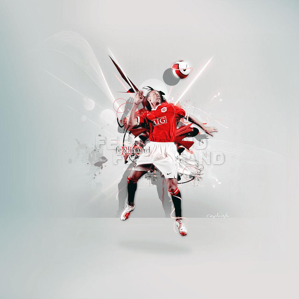 1024x1024 Rio Ferdinand Manchester United IPad Wallpaper