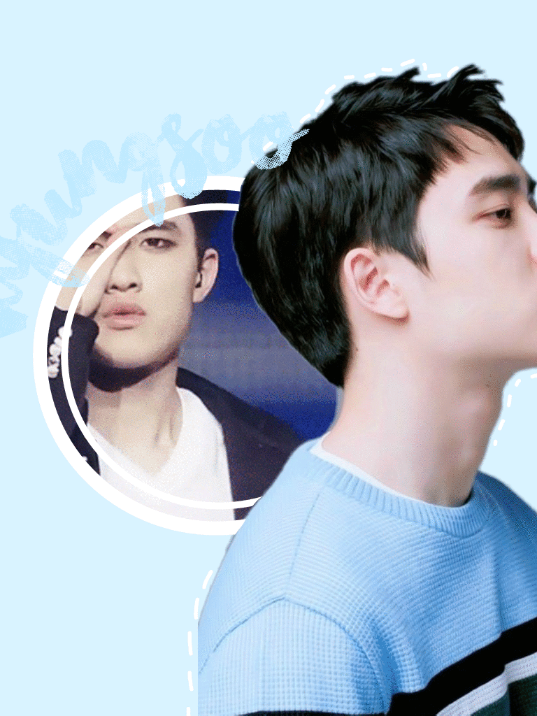 768x1024 Free download exo do do kyungsoo wallpaper blue gif