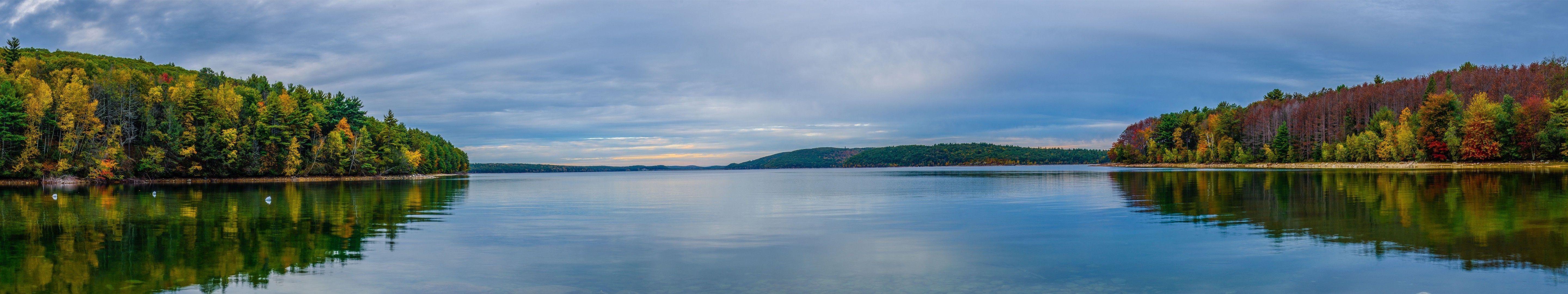 5760x1080 massachusetts flag wallpaper and background