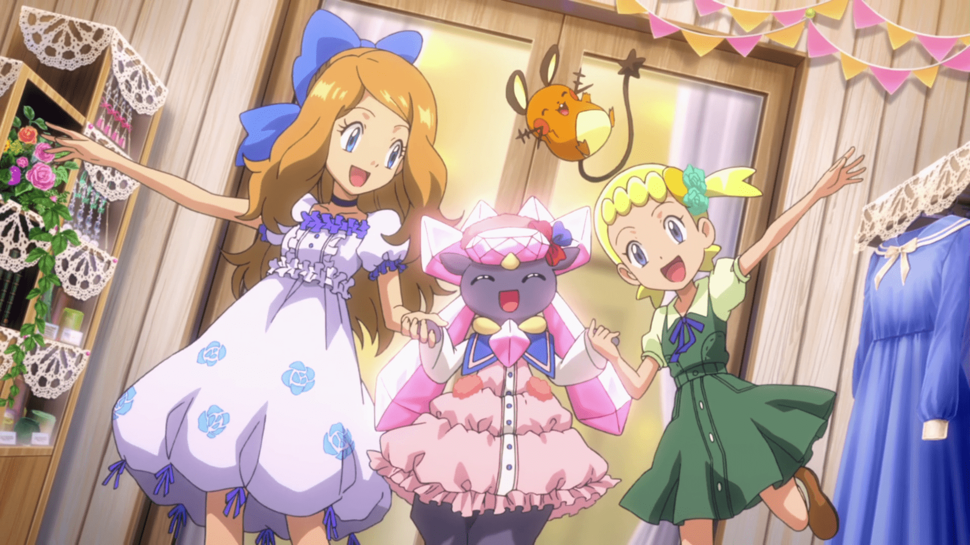 1920x1080 Bonnie and Serena. Pokemon, Pokemon movies, Anime
