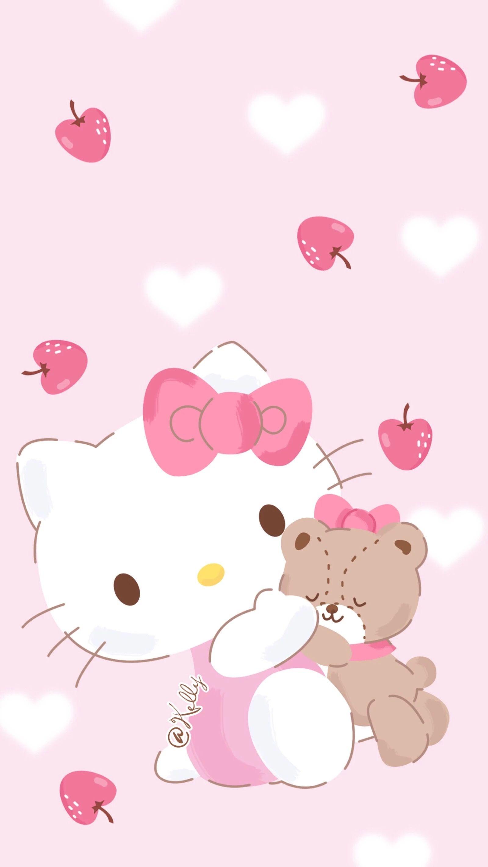 Hello Kitty Pink Wallpapers Top Free Hello Kitty Pink Backgrounds Wallpaperaccess