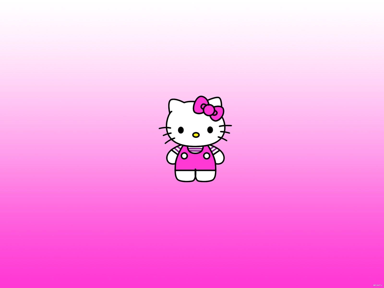1600x1200 Hello Kitty Pink Full HD Wallpaper Image for Sony XPeria Z2