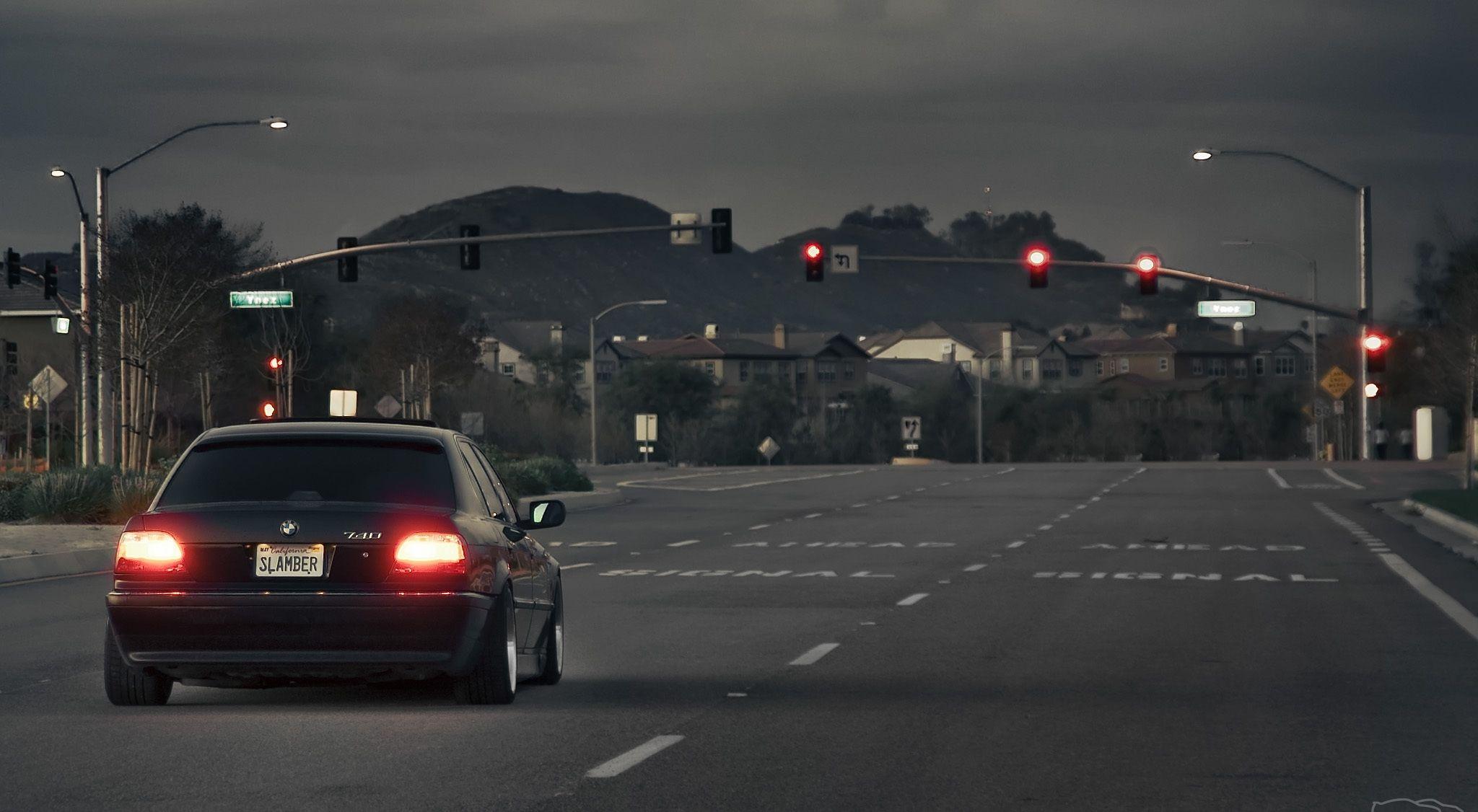 2048x1126 Bmw 740 e38 boomer bumer seven wheels tuning road wallpaper