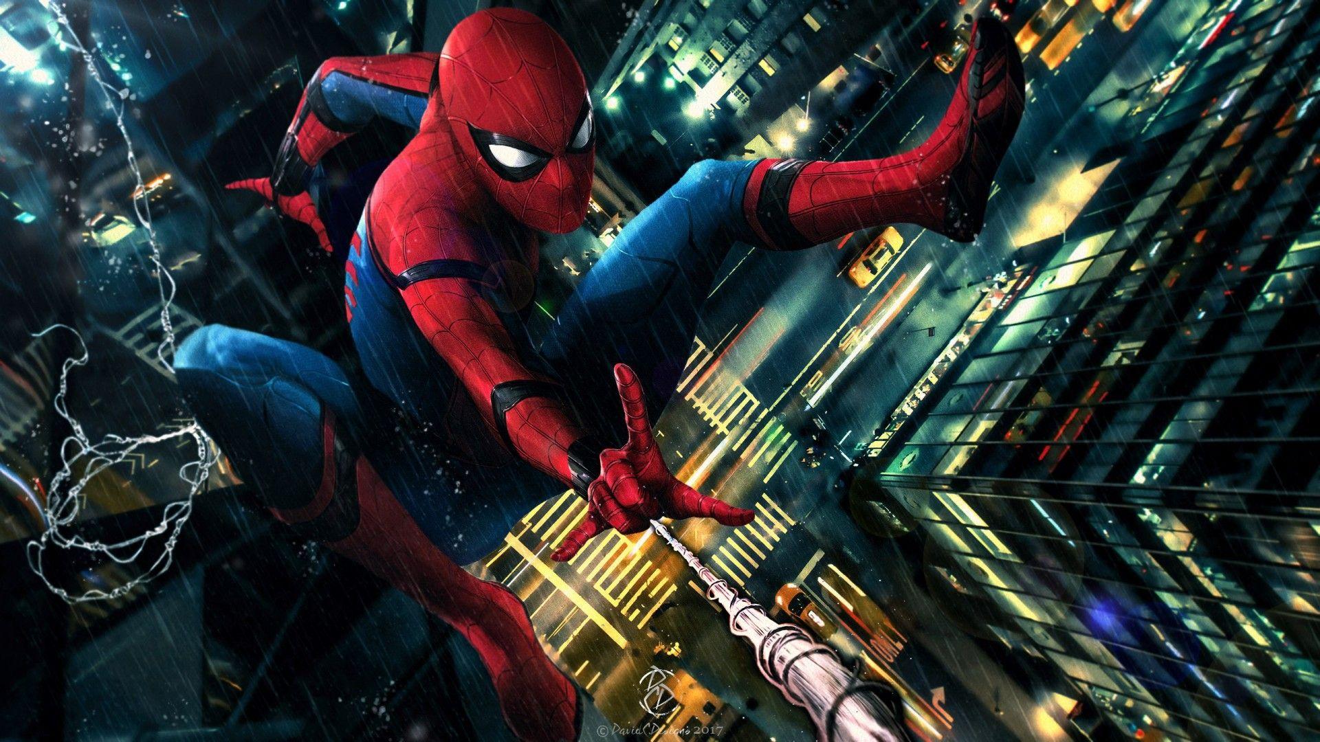 1920x1080 Spider Man Homecoming Fan art Wallpaper