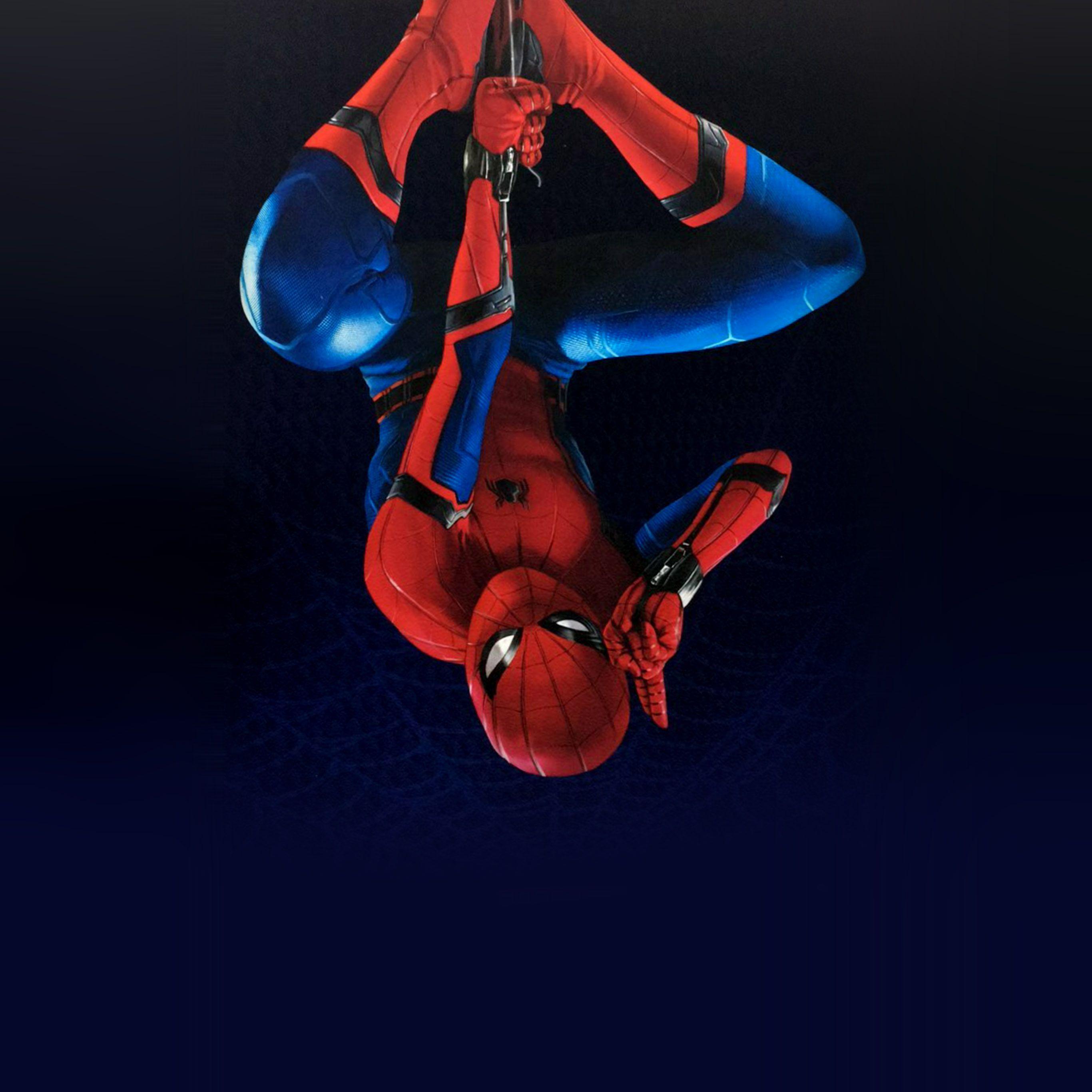 2732x2732 Spiderman Homecoming Hero Film Illustration Art Wallpaper