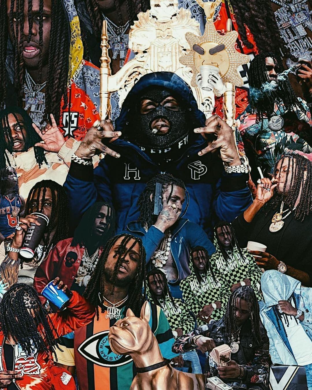 Chief Keef Sun Logo Wallpaper