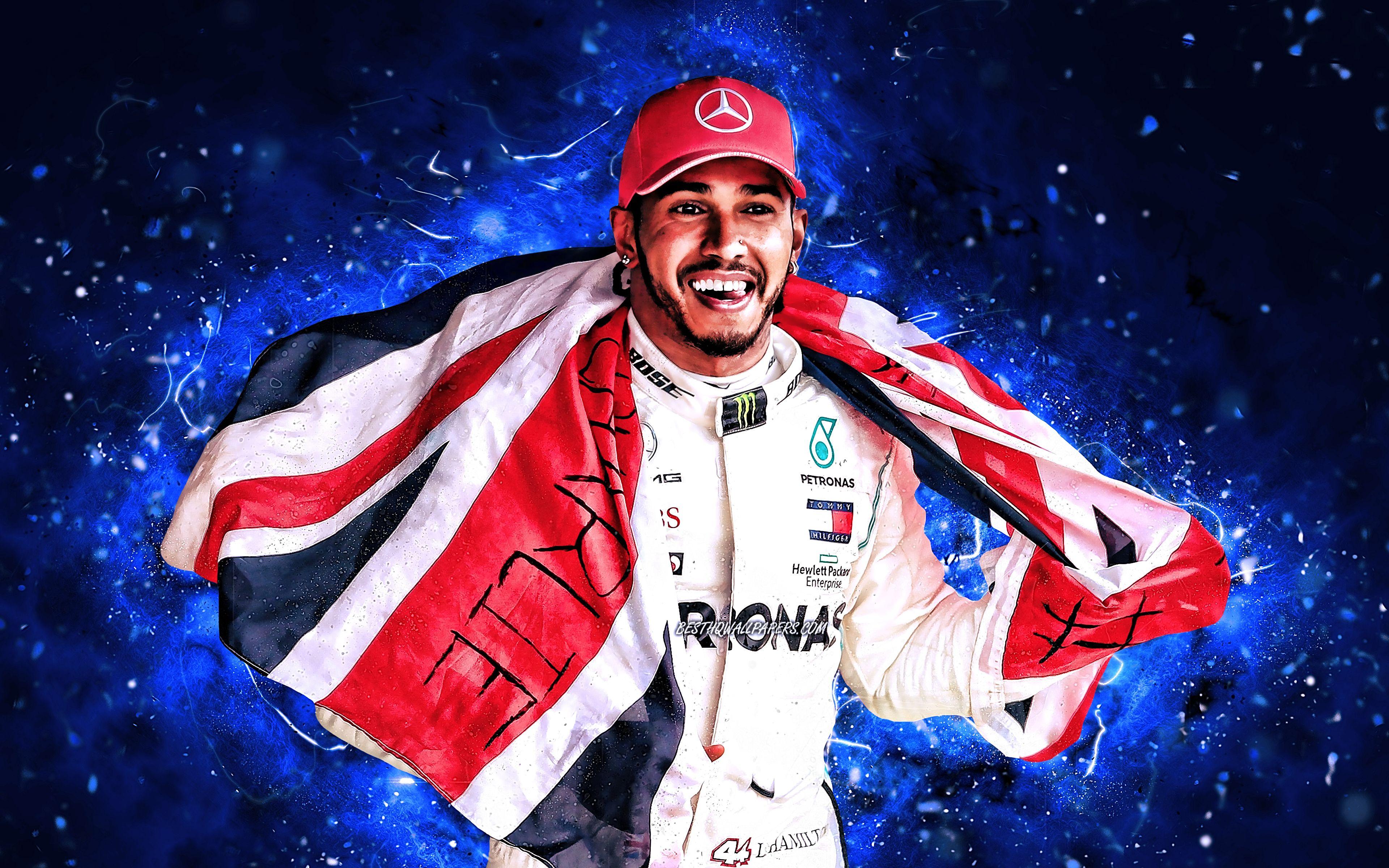 3840x2400 Download wallpaper Lewis Hamilton, 4k, Formula 1