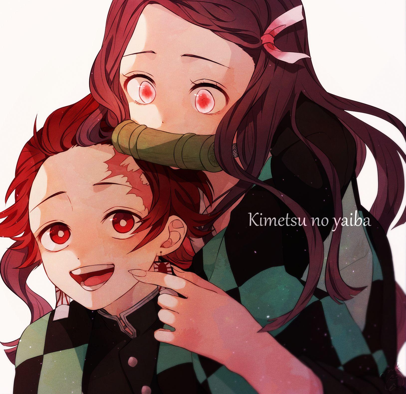1627x1580 Kimetsu no Yaiba Kamado Tanjirou Kamado Nezuko Fanart From