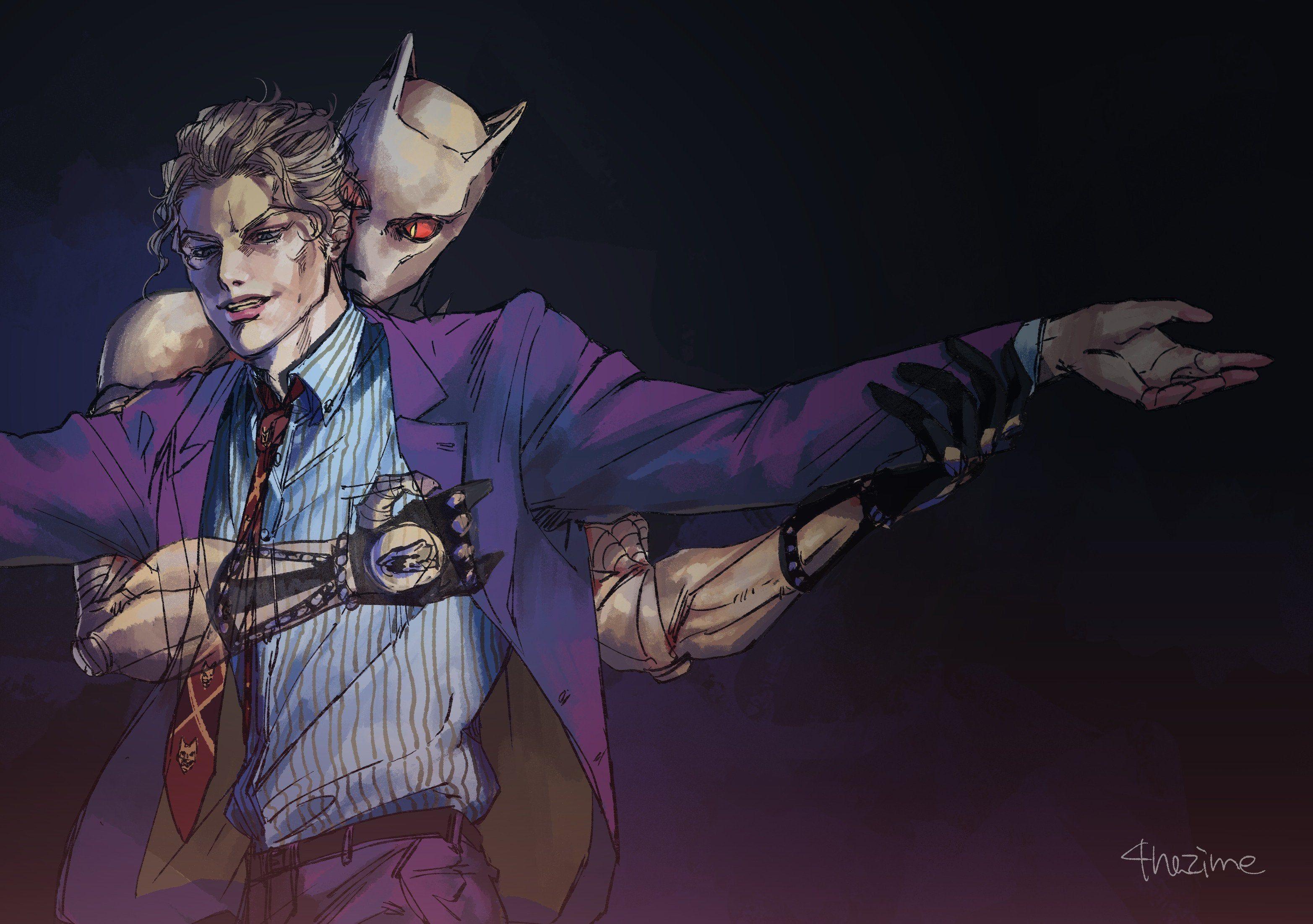 3130x2204 kira's Bizarre Adventure Wallpaper