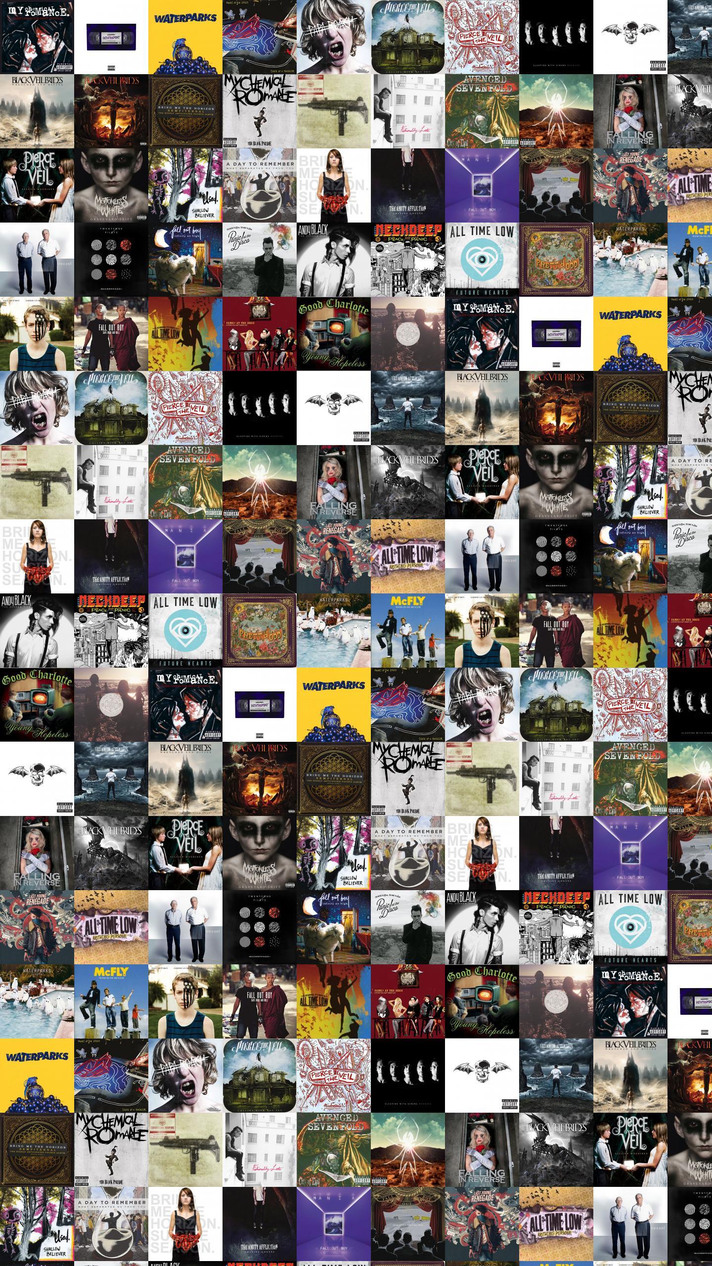 1440x2560 My Chemical Romance 3 Cheers Waterparks Double Wallpaper