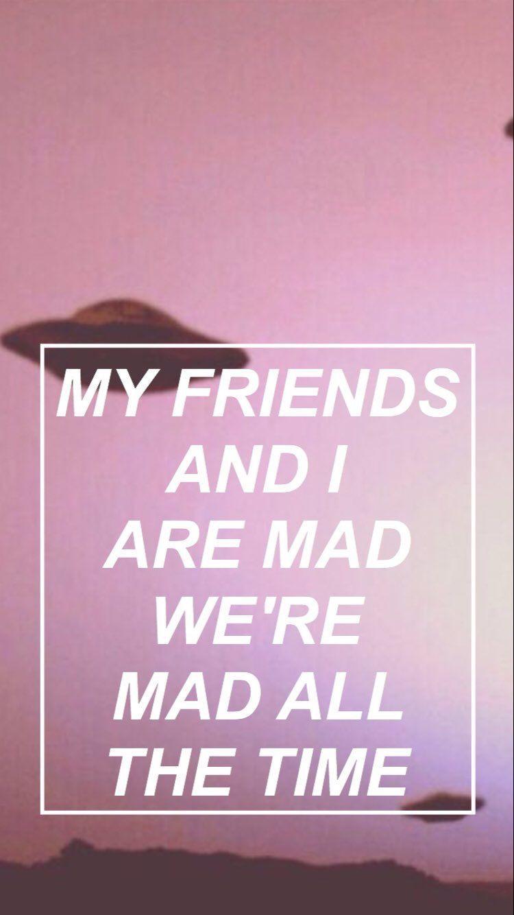 750x1334 MAD ALL THE TIME LOCKSCREEN. Band wallpaper, Waterparks
