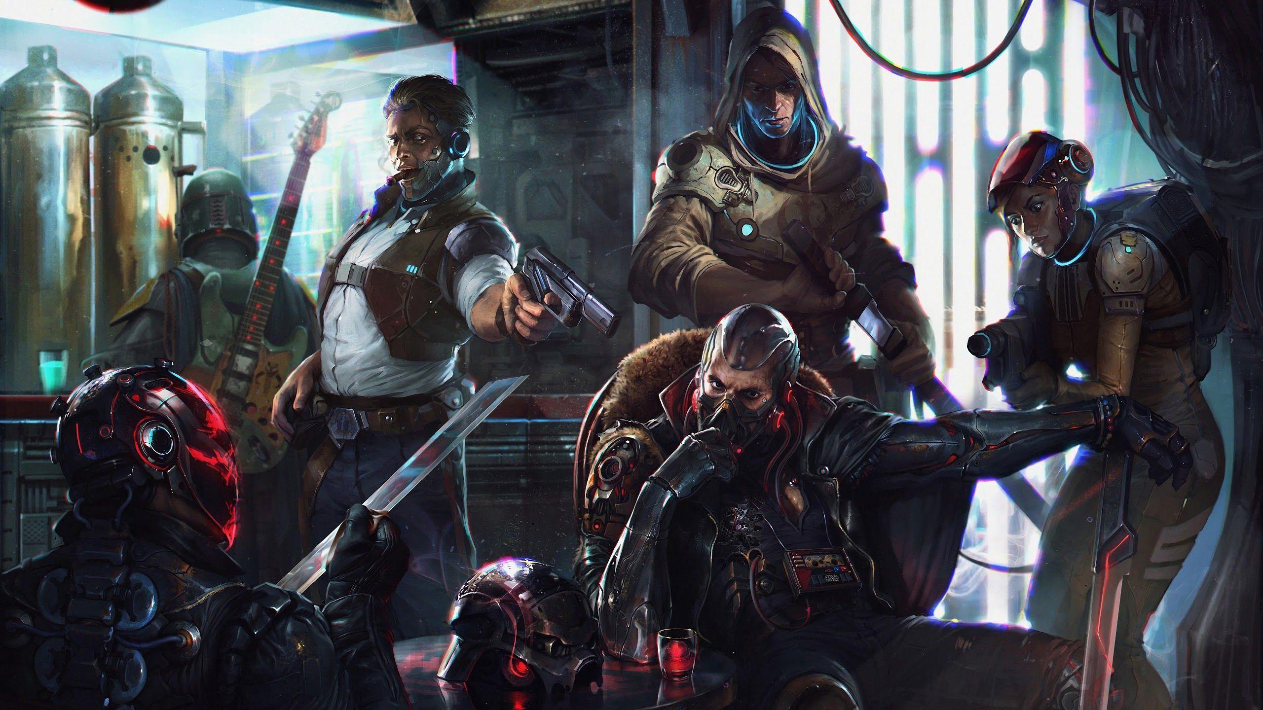 2560x1440 Sci Fi Standoff 4K Wallpaper
