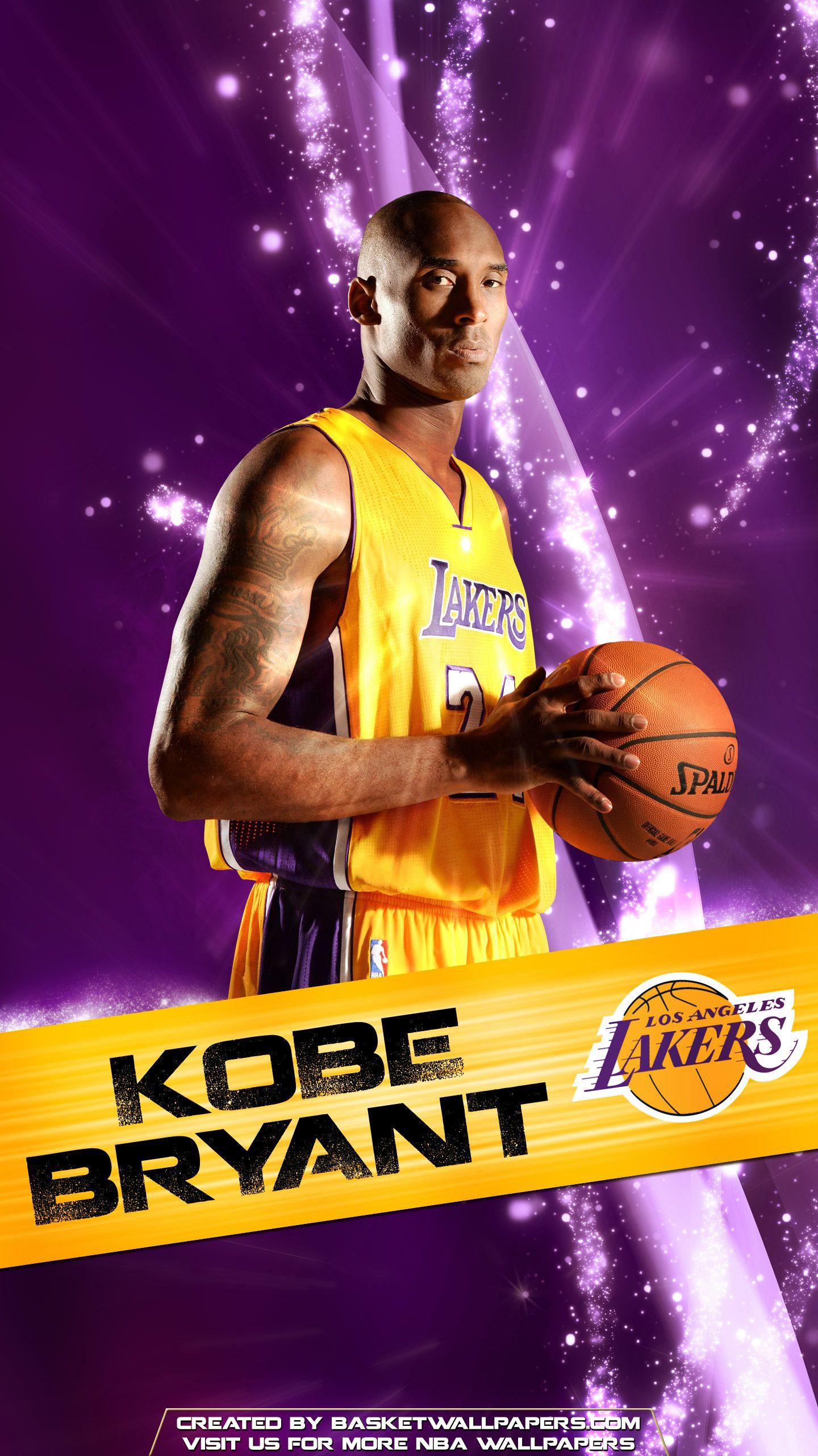 Hình nền di động 1440x2560 Kobe Bryant Los Angeles Lakers 2016