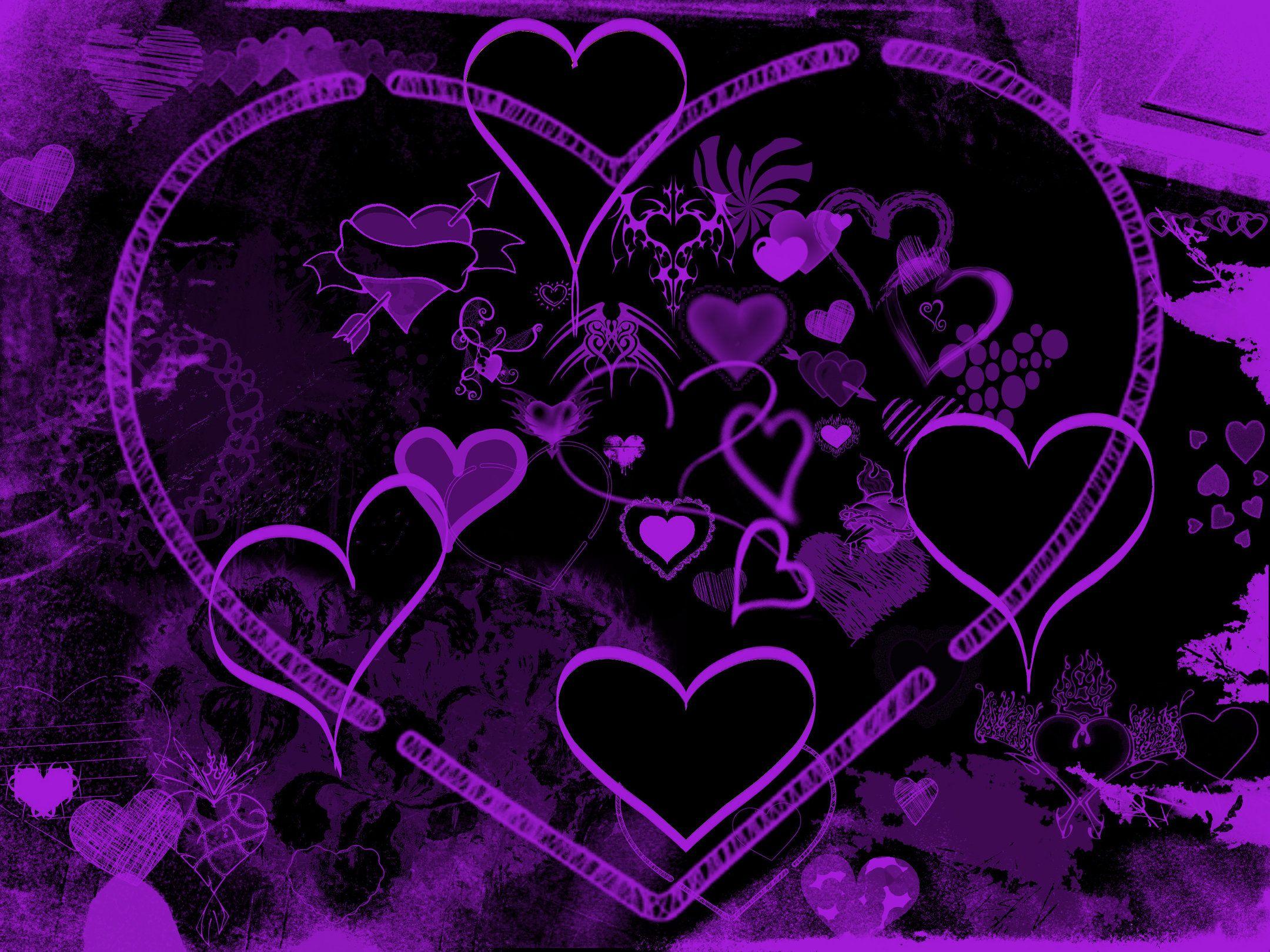 2160x1620 Tải xuống miễn phí Purple Hearts của Daemonika [2160x1620)
