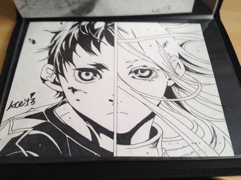 1024x768 Deadman Wonderland And Shiro By Ace Urbina