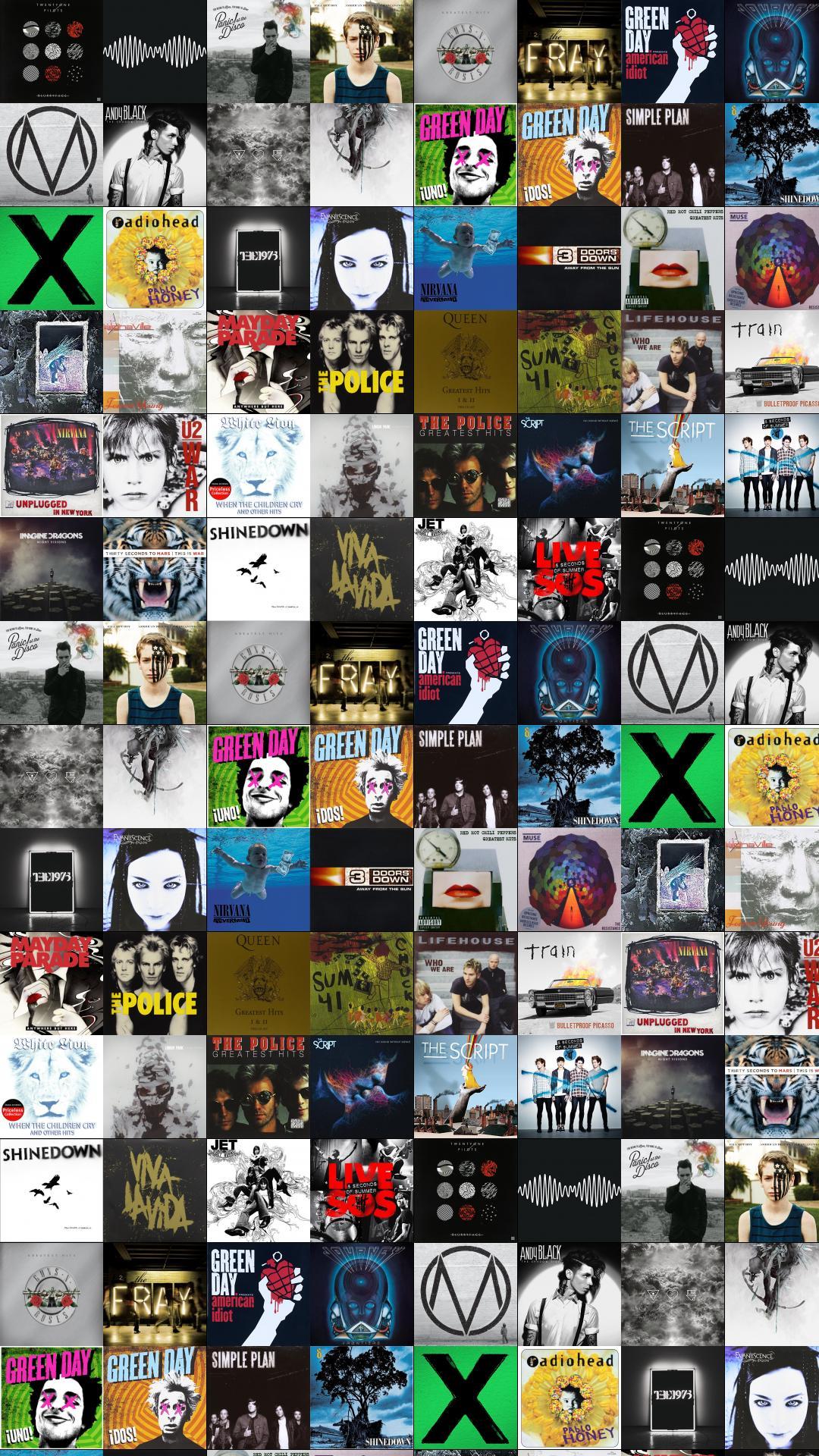 1080x1920 Twenty One Pilots Blurryface Arctic Monkeys Am Panic