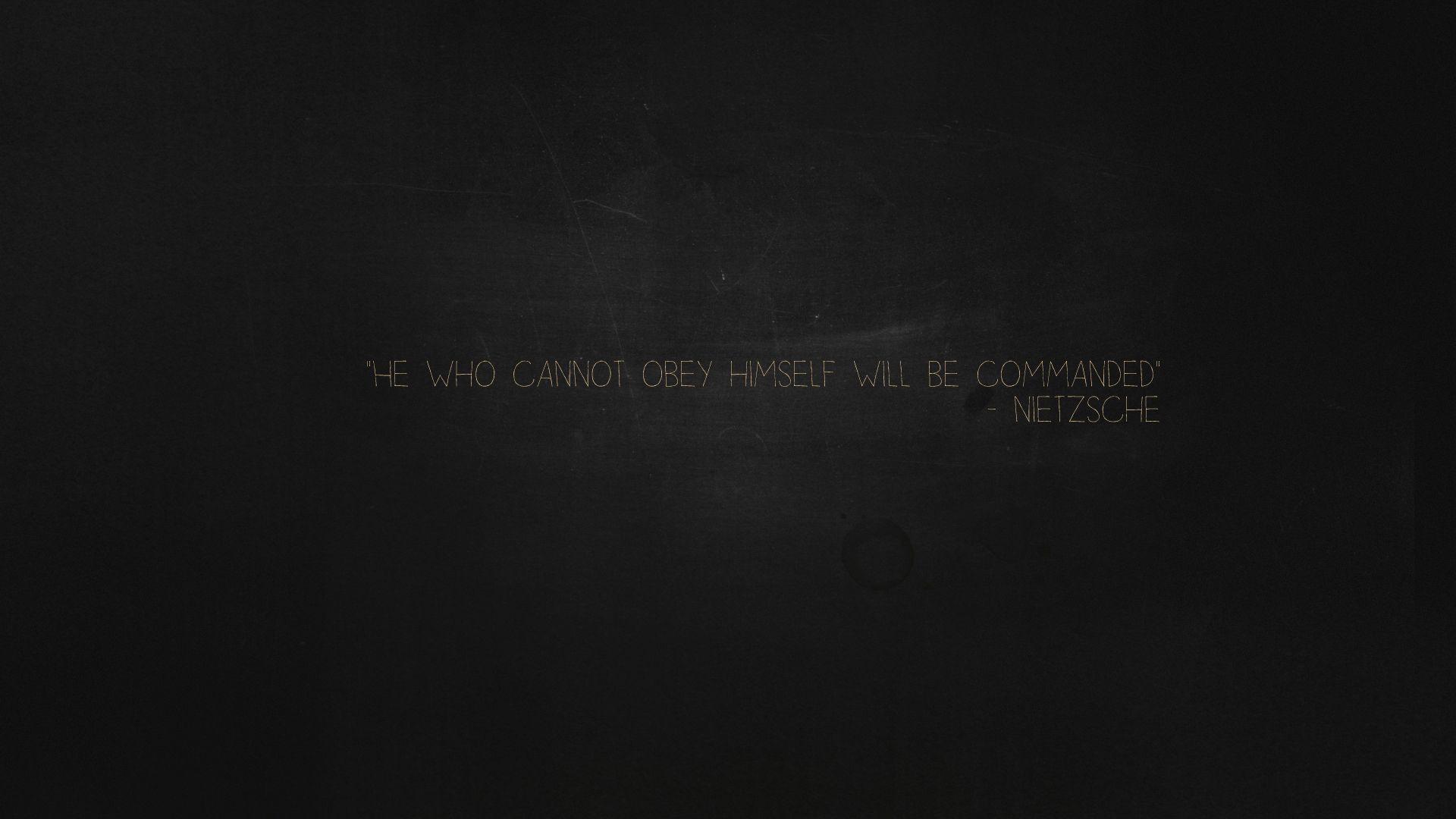 1920x1080 Friedrich Nietzsche quote Wallpaper