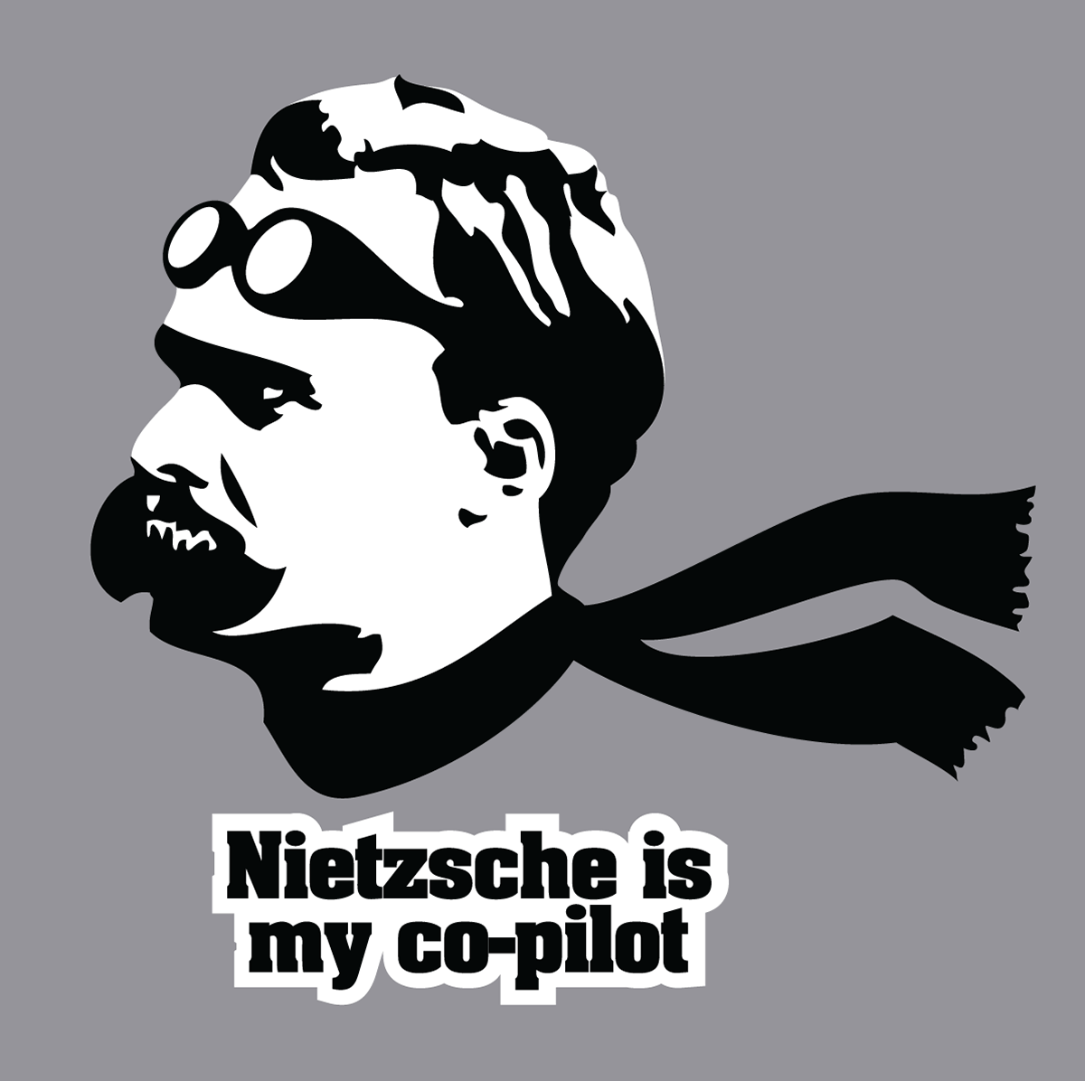 1200x1196 Nietzsche is my Copilot shirt from Amorphia Apparel