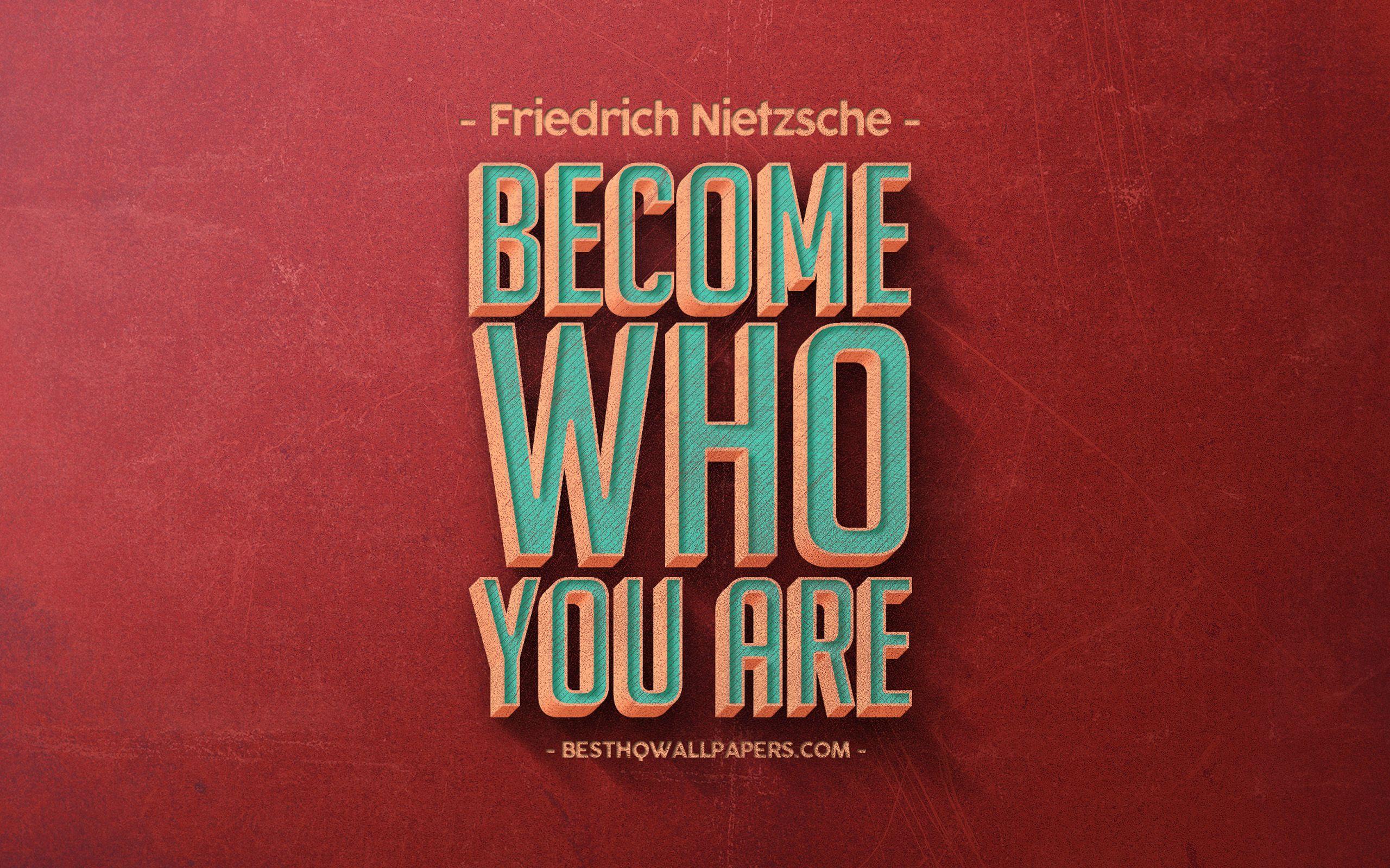 2560x1600 Download wallpaper Become who you are, Friedrich Nietzsche