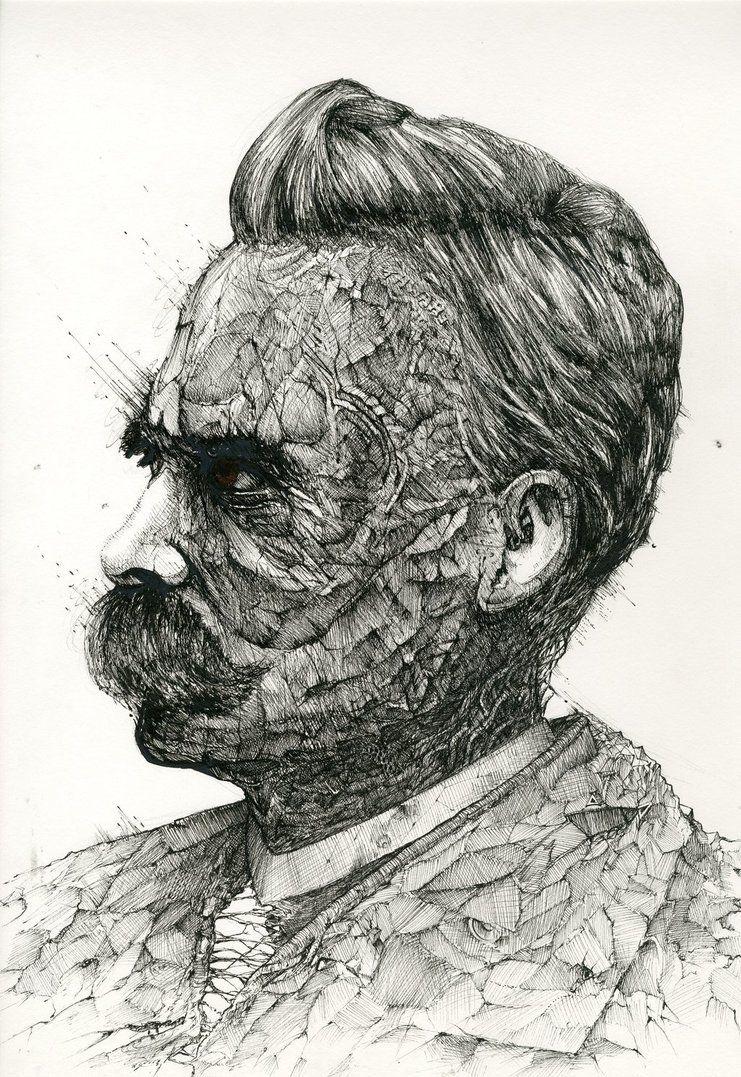 741x1077 Friedrich Nietzsche Drawing Image