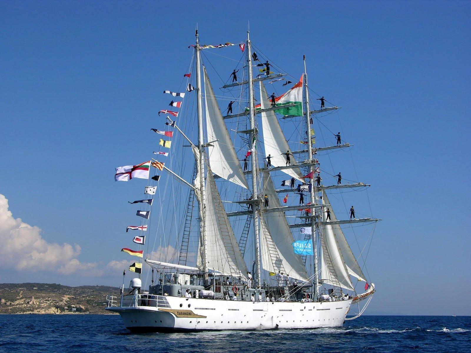1600x1200 HD Sailboats Indian Navy Ins Tarangini HD Desktop Wallpaper