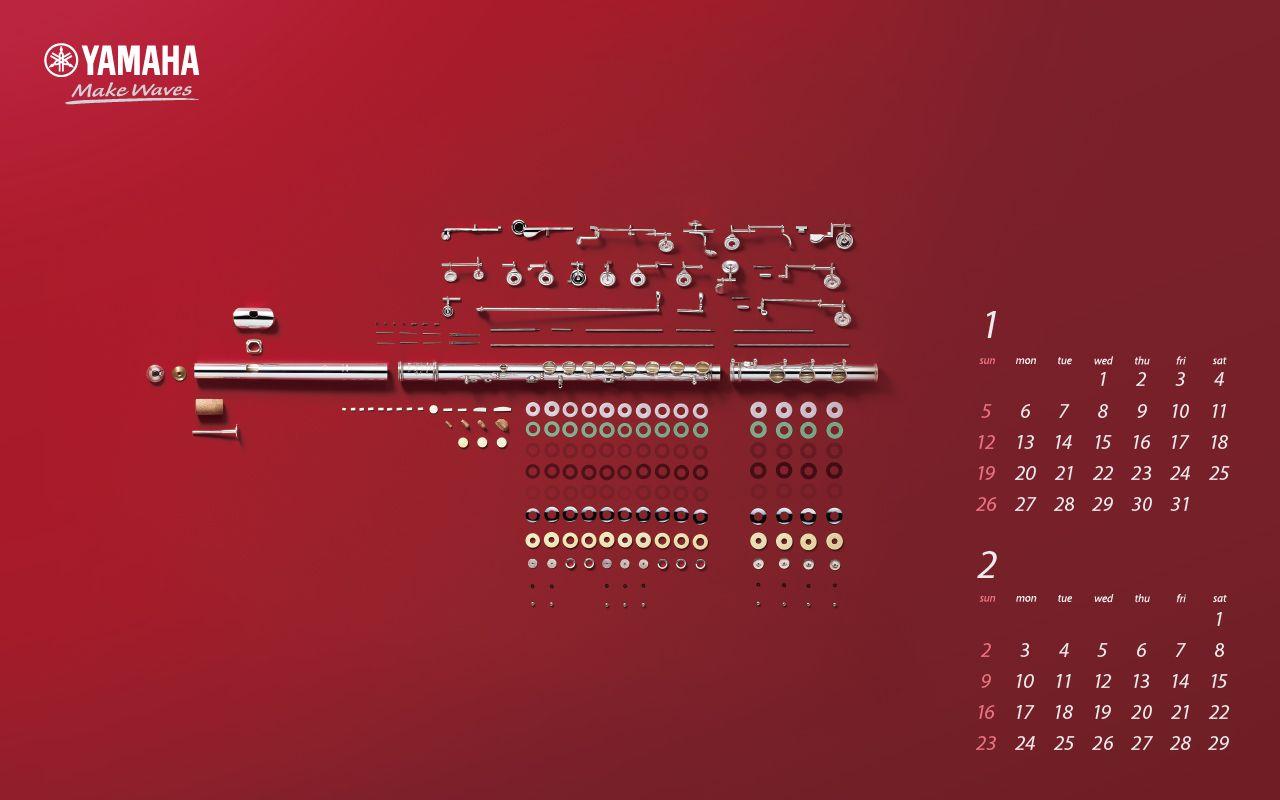 1280x800 Calendar and Wallpaper