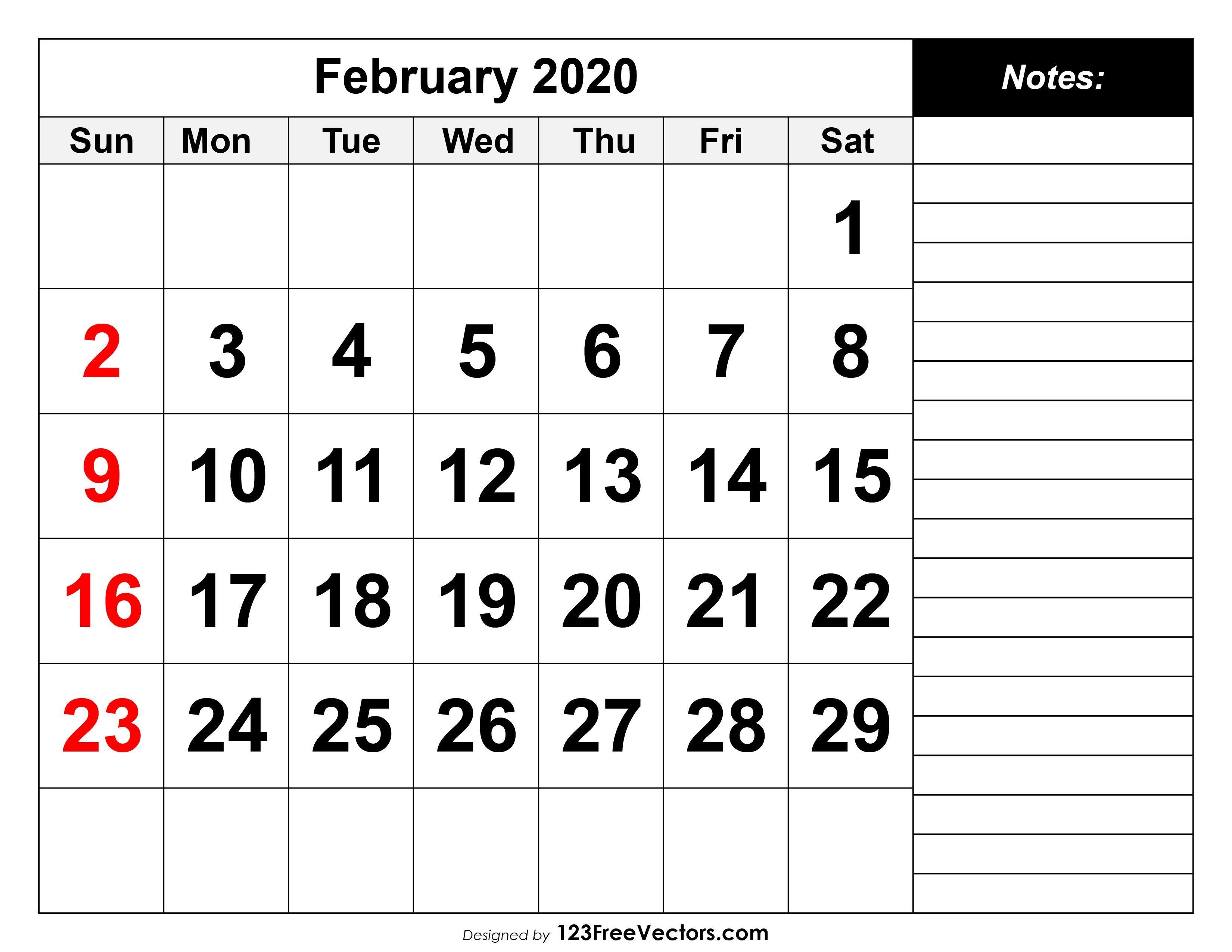 3300x2550 Printable 2020 Calendar with Week Numbers