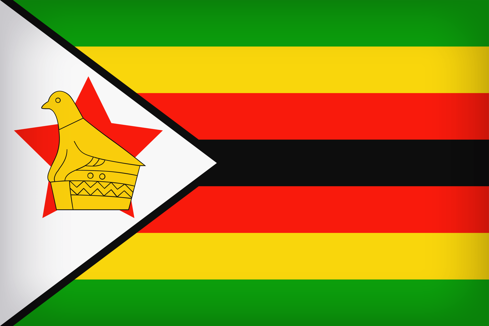 1920x1280 Flag of Zimbabwe HD Wallpaper