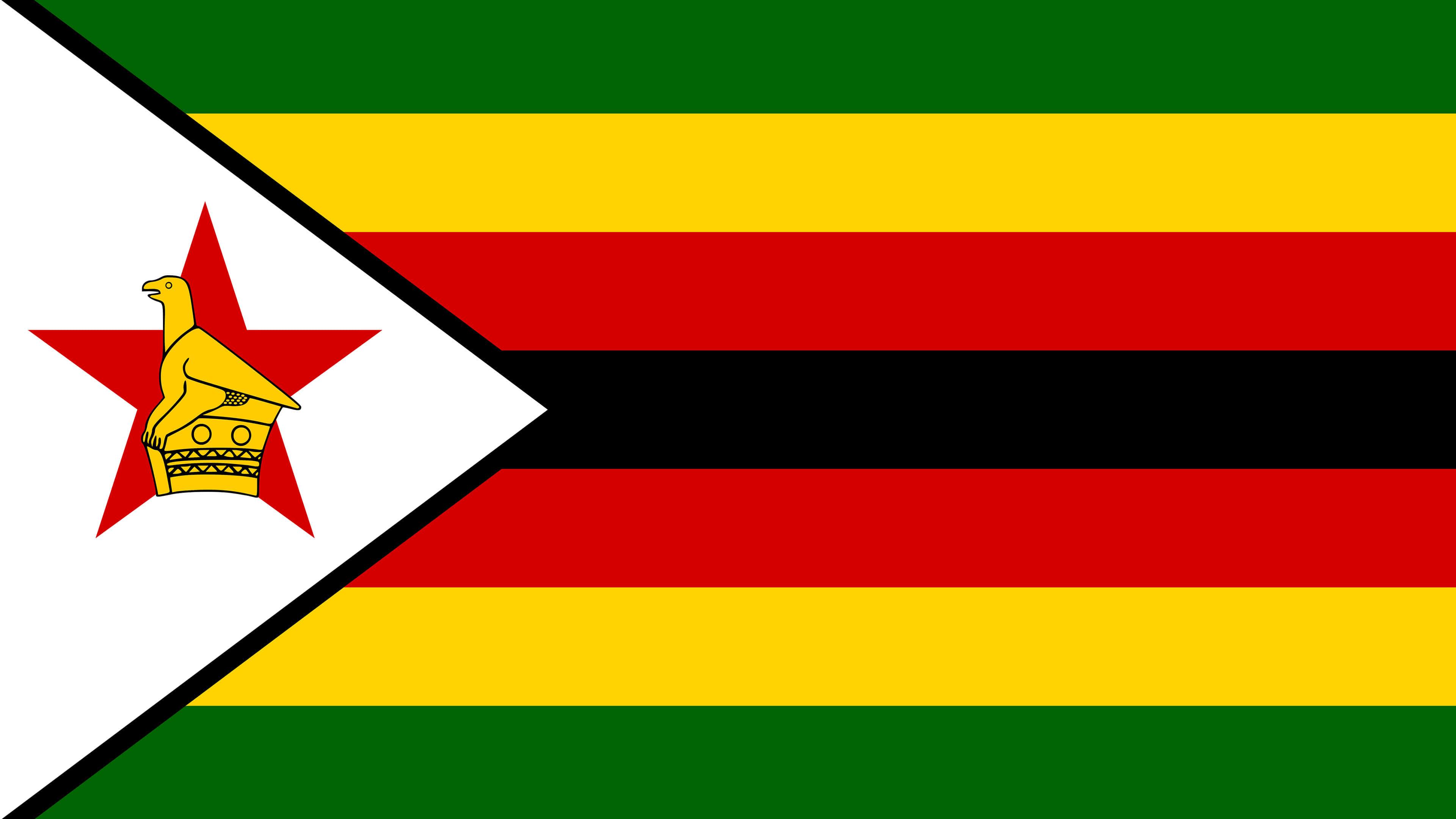 3840x2160 Zimbabwe Flag Wallpaper