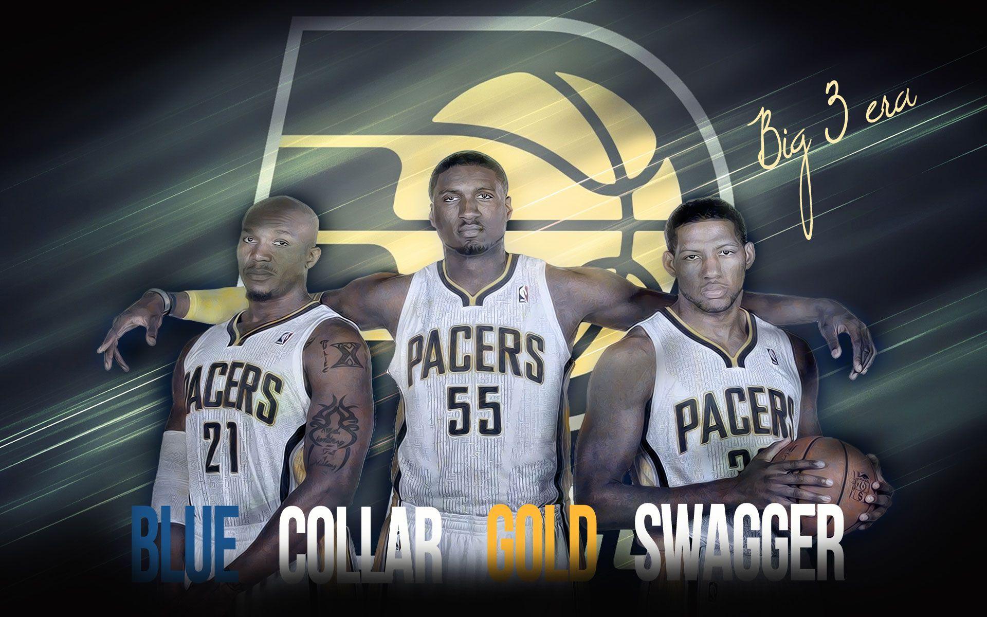 1920x1200 Indiana Pacers. Blue Collar Gold Swagger. Indiana pacers
