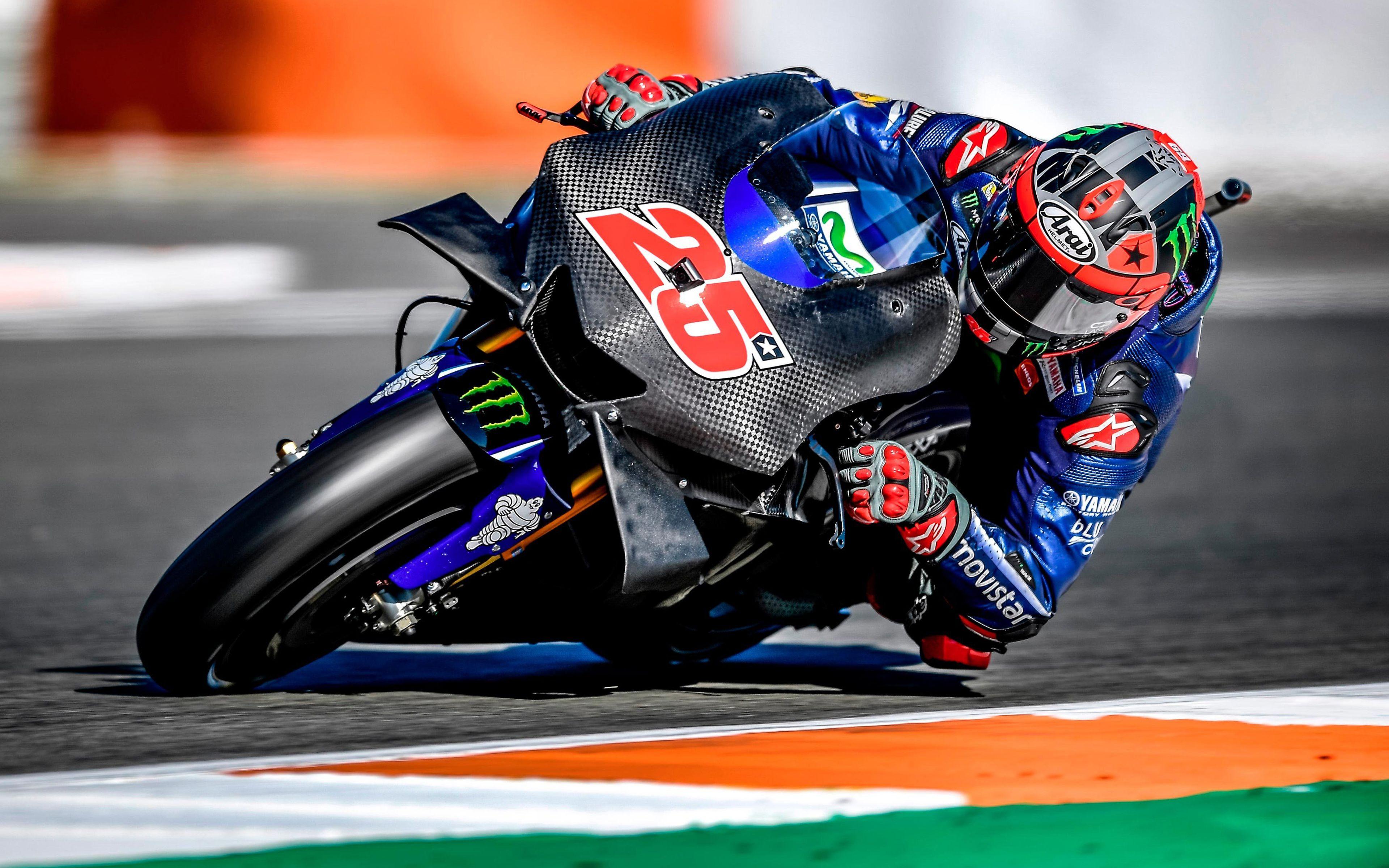 3840x2400 Download wallpaper 4k, Maverick Vinales, rider, MotoGP