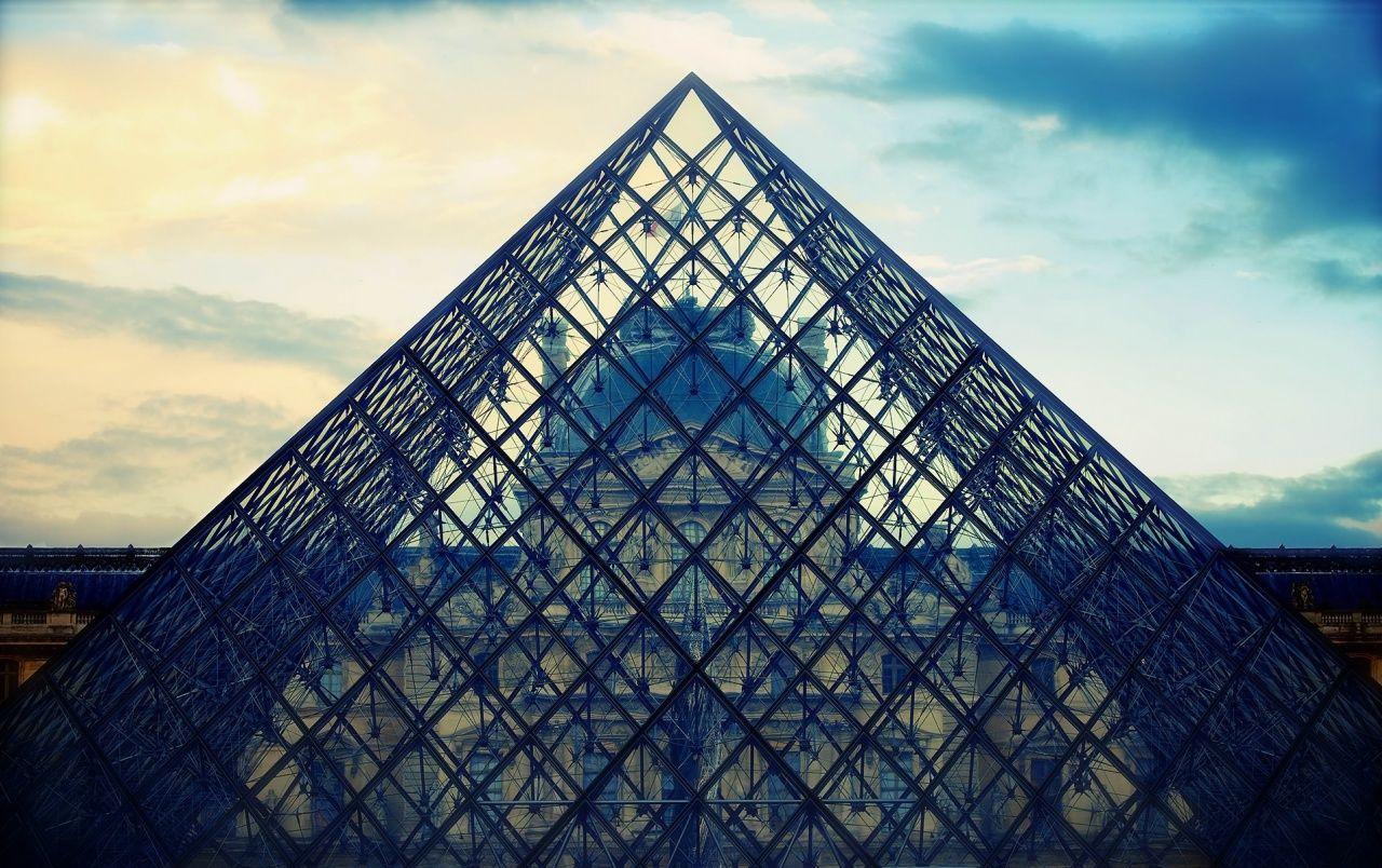 1280x804 Paris Louvre Pyramid wallpaper. Paris Louvre Pyramid stock
