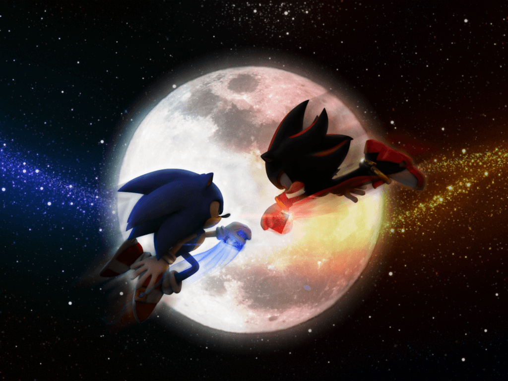 Sonic Vs Shadow Wallpapers Top Free Sonic Vs Shadow Backgrounds Wallpaperaccess