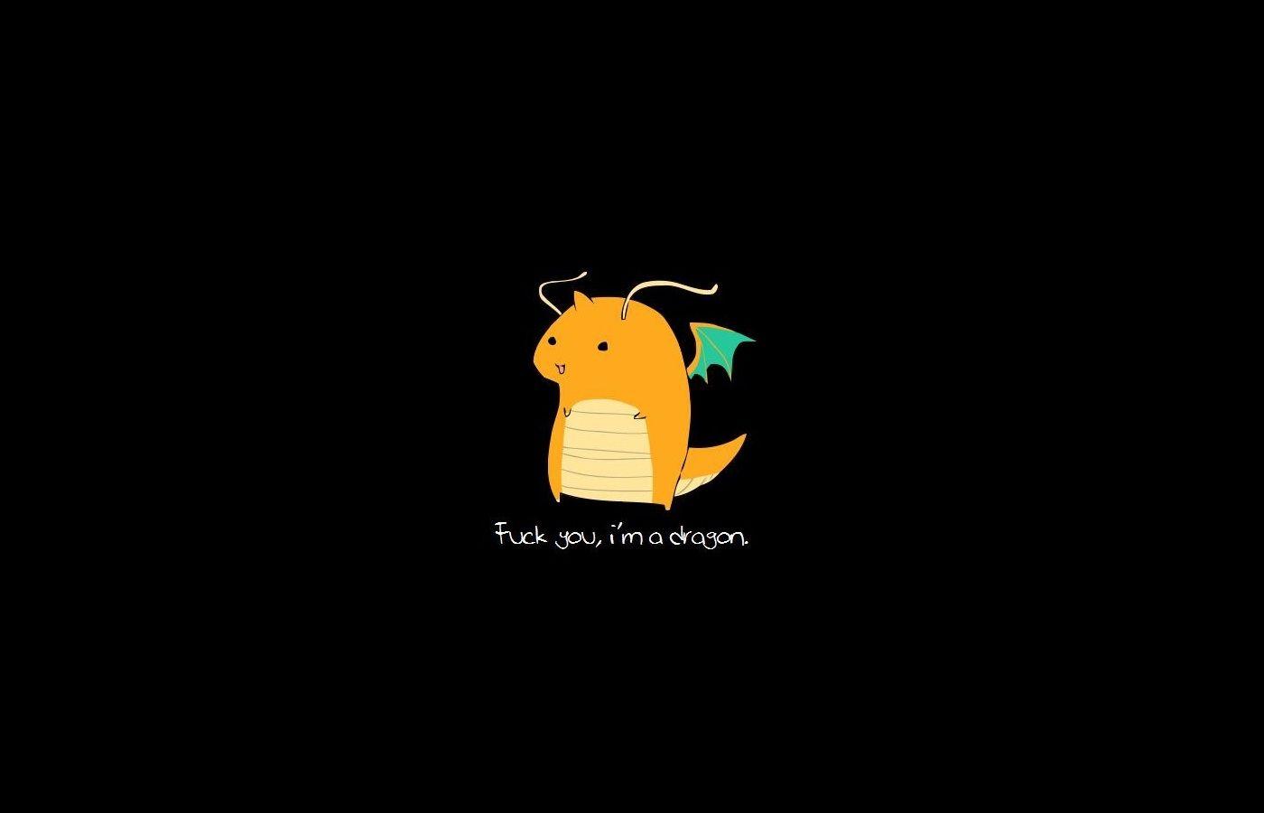 1400x900 pokemon dragonite black background 1400x900 wallpaper High Quality