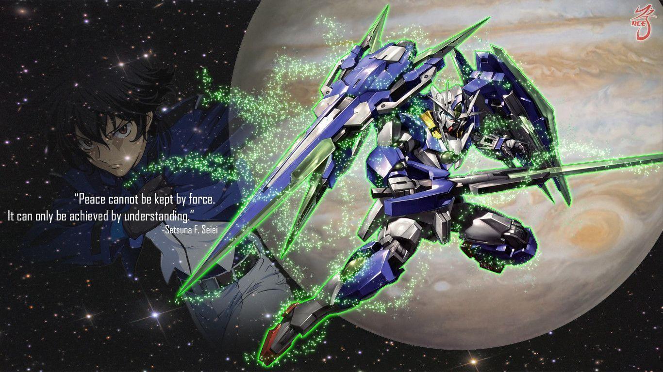 1366x768 Gundam 00 HD Wallpaper