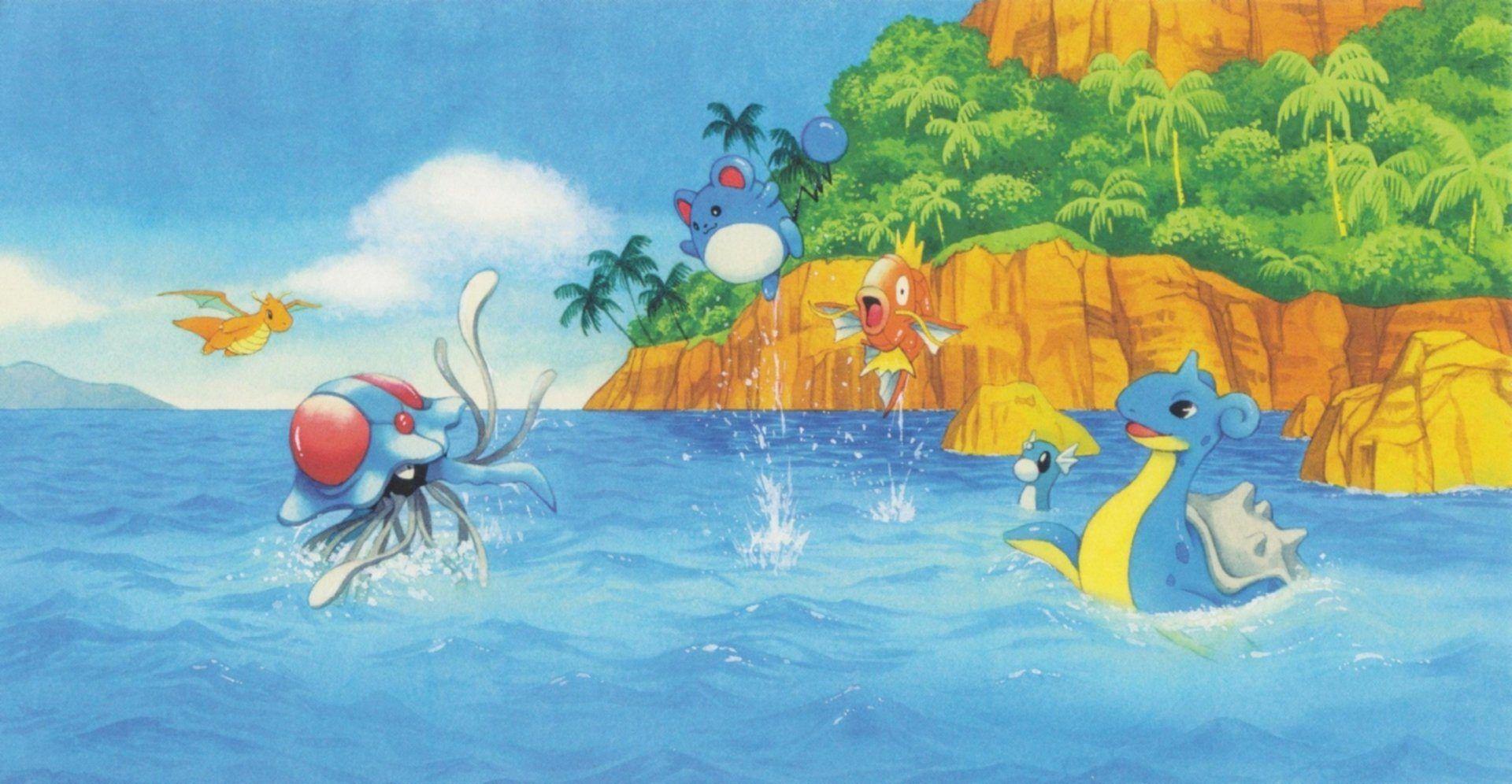 1920x996 Download Pokemon Water Pokémon Tentacruel (Pokemon) Dragonite