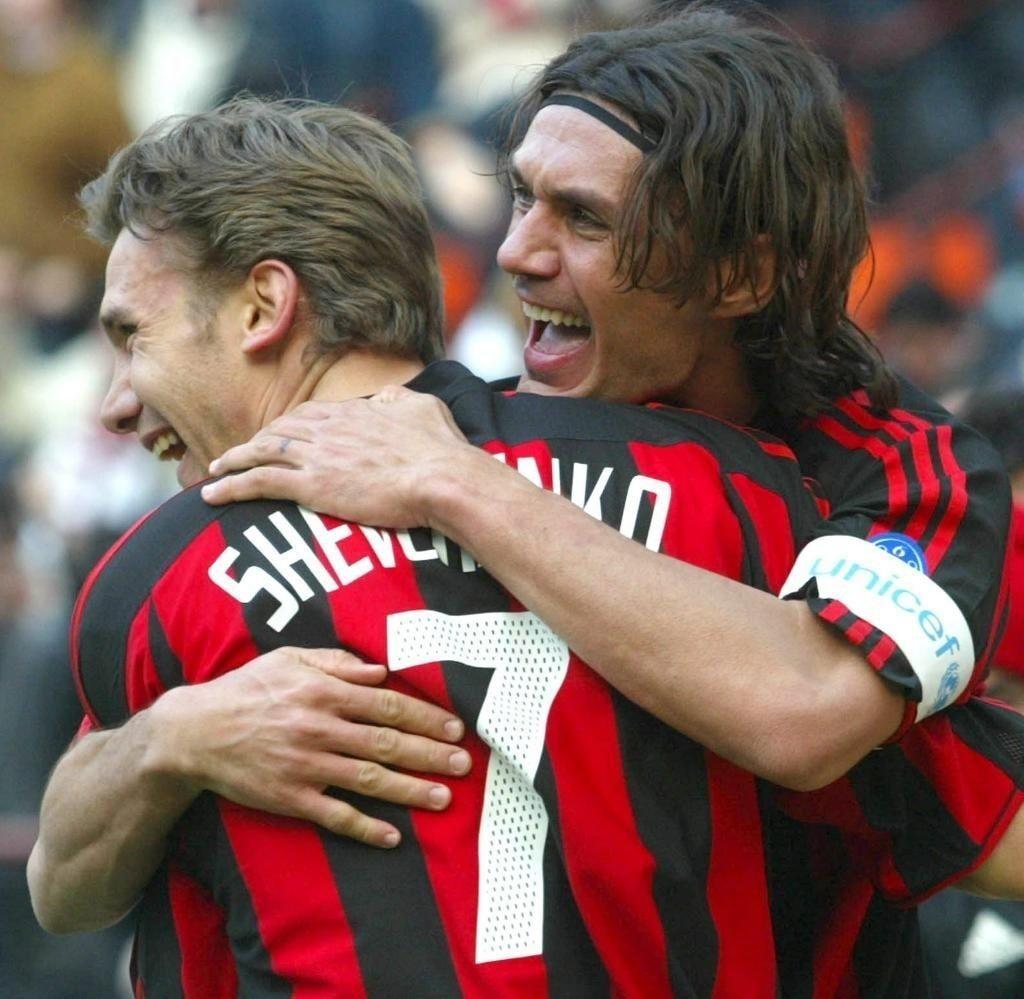 1024x999 Ac milan andriy shevchenko shevchenko paolo maldini 1024x999