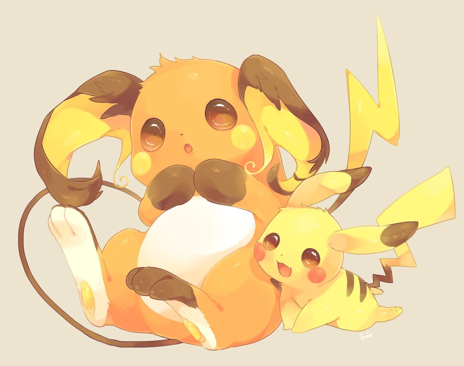 1500x1184 fang nobody orange eyes pikachu pokemon raichu tagme (artist) tail. konachan.com.com Anime Wallpaper