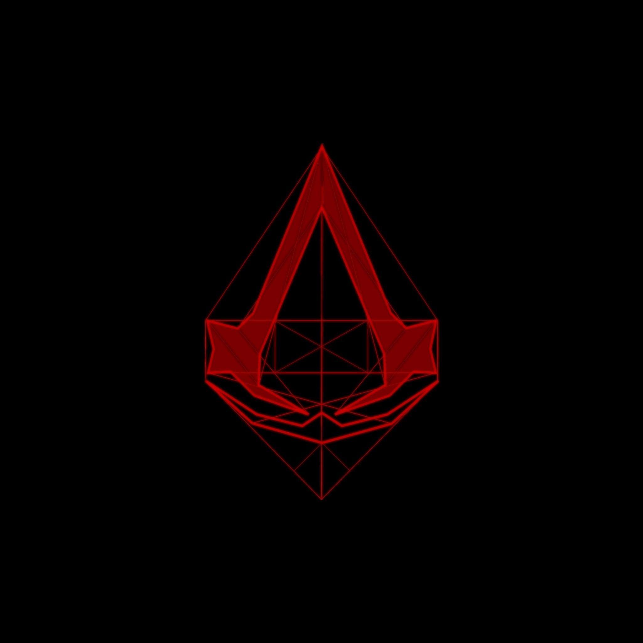 2048x2048 Assassins Creed Logo Wallpaper