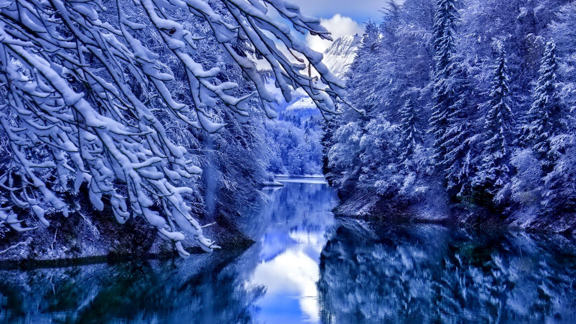 Blue Snow Wallpapers Top Free Blue Snow Backgrounds WallpaperAccess