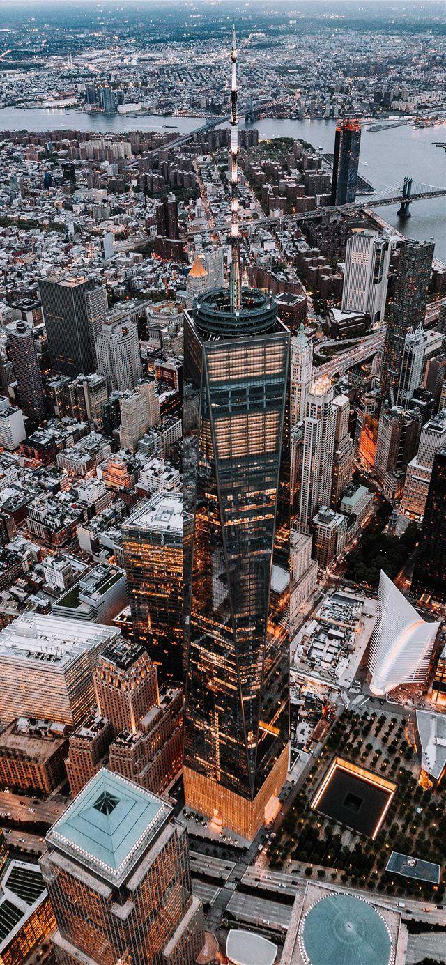 640x1385 World Trade Centre from Above iPhone X Wallpaper Free Download