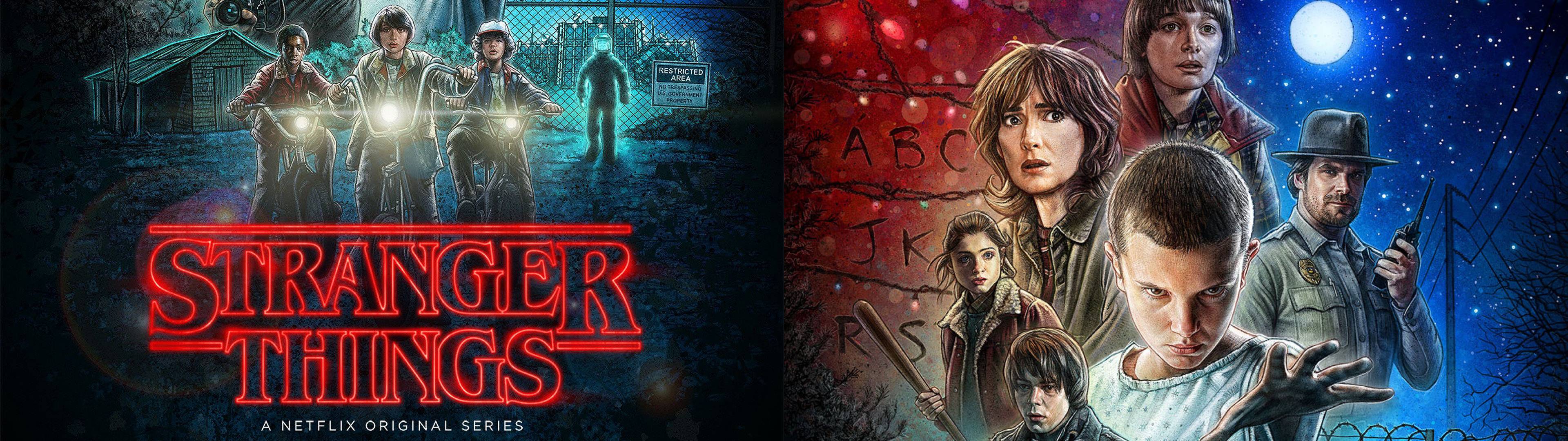 3840x1080 Made some new Stranger Things wallpaper