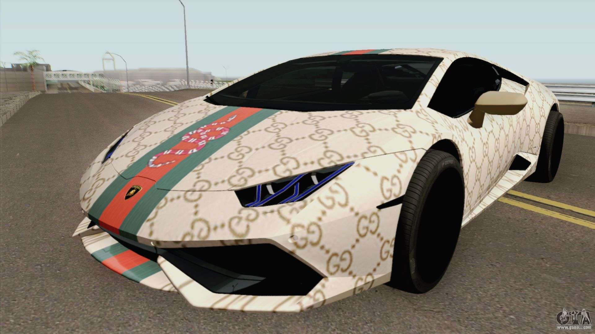 1920x1080 Lamborghini Huracan 2014 (Gucci Style) for GTA San Andreas